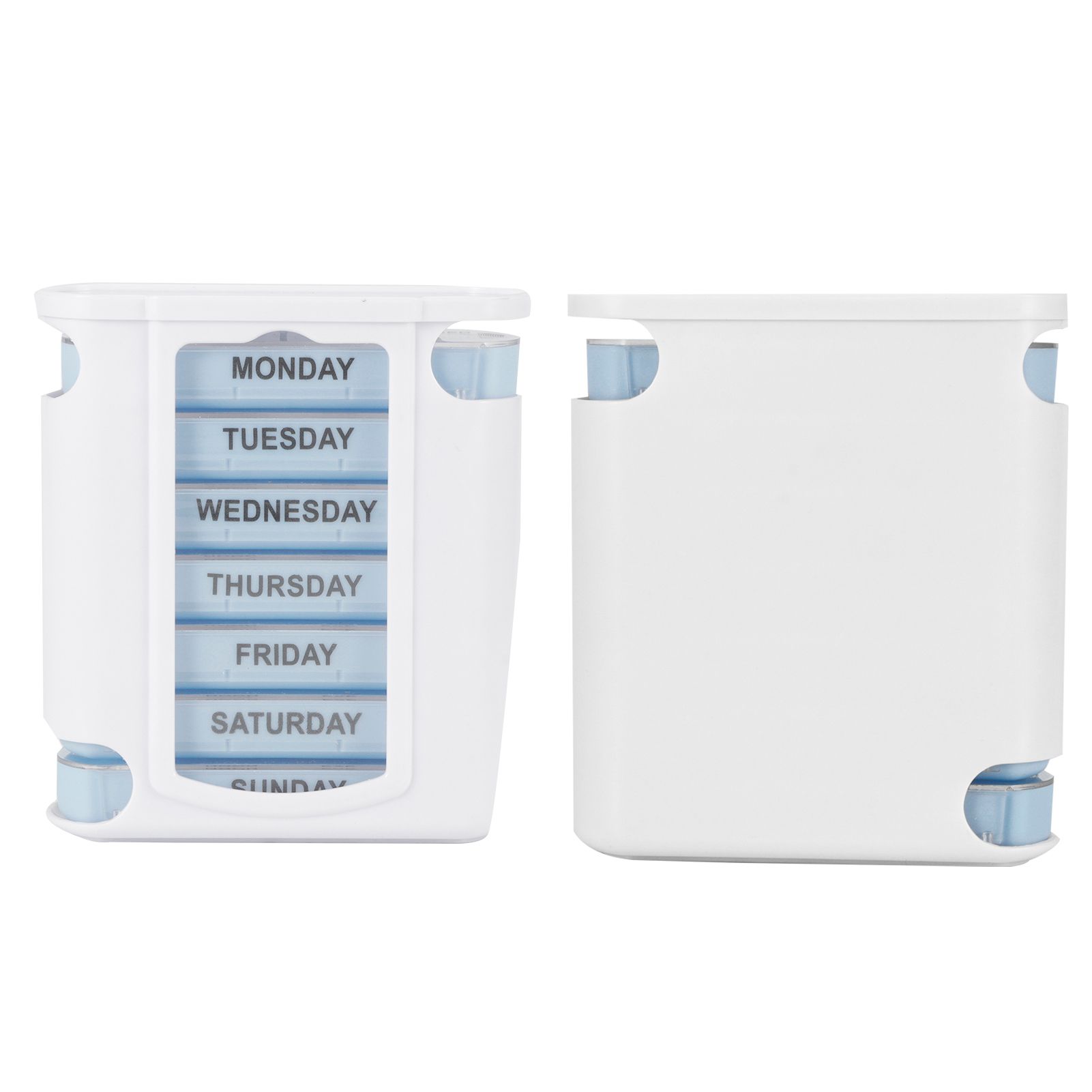 2Set Portable 28 Grids Medicine Storage Box Weekly Tablets Container for Home view 6