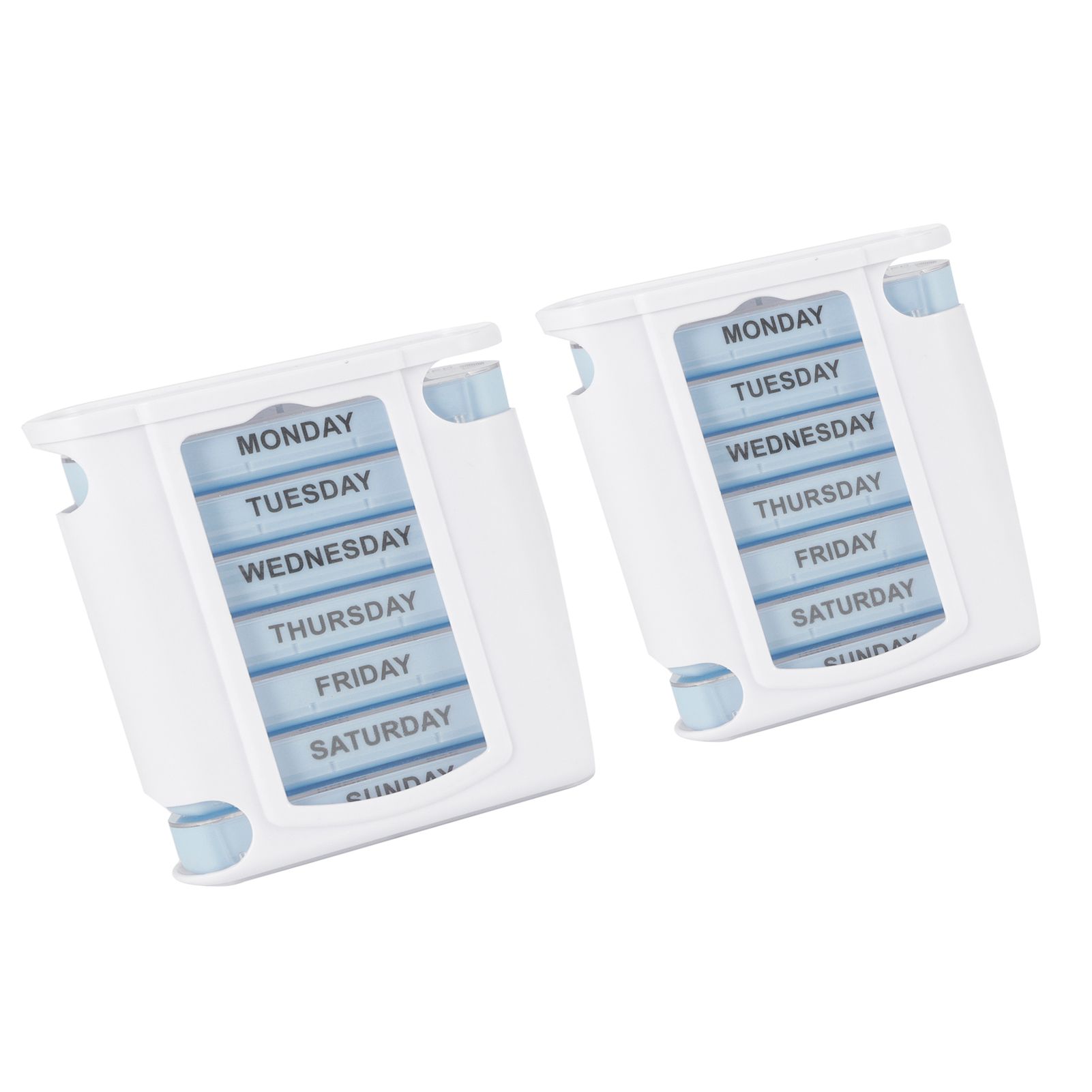 2Set Portable 28 Grids Medicine Storage Box Weekly Tablets Container for Home view 7