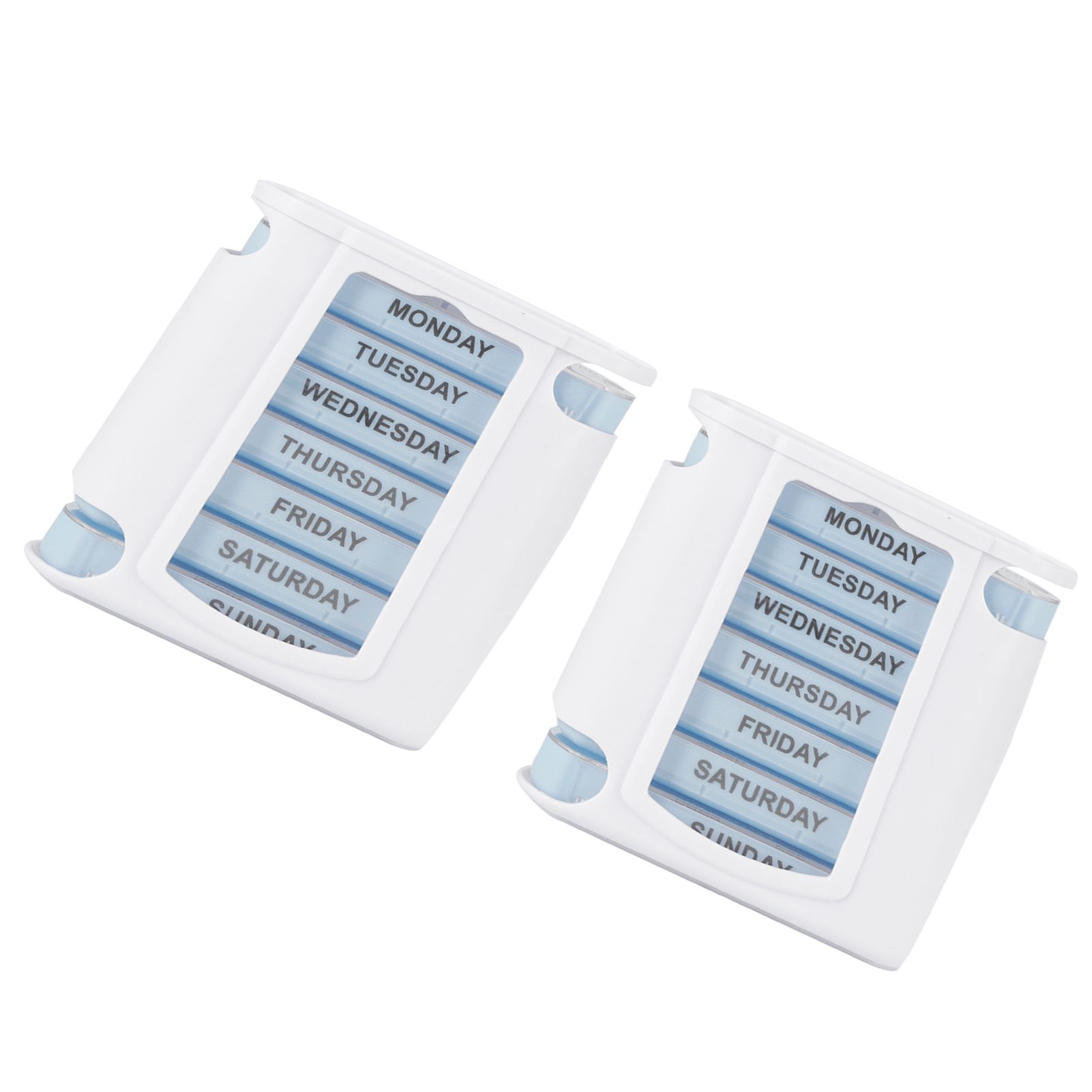 2Set Portable 28 Grids Medicine Storage Box Weekly Tablets Container for Home view 8