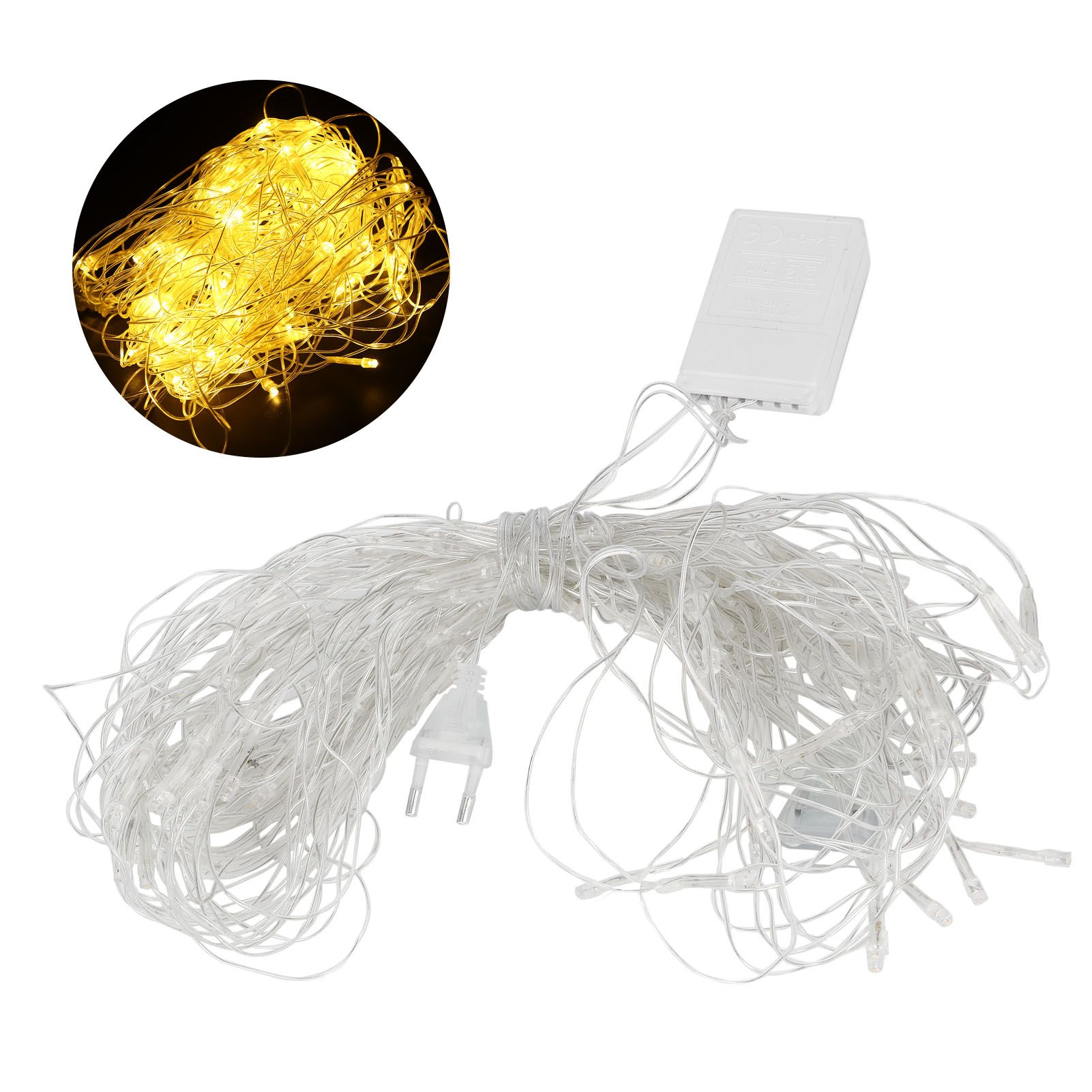 Decorative Light String Net Curtain Lamp 8 Modes for Christmas Wedding Party view 8