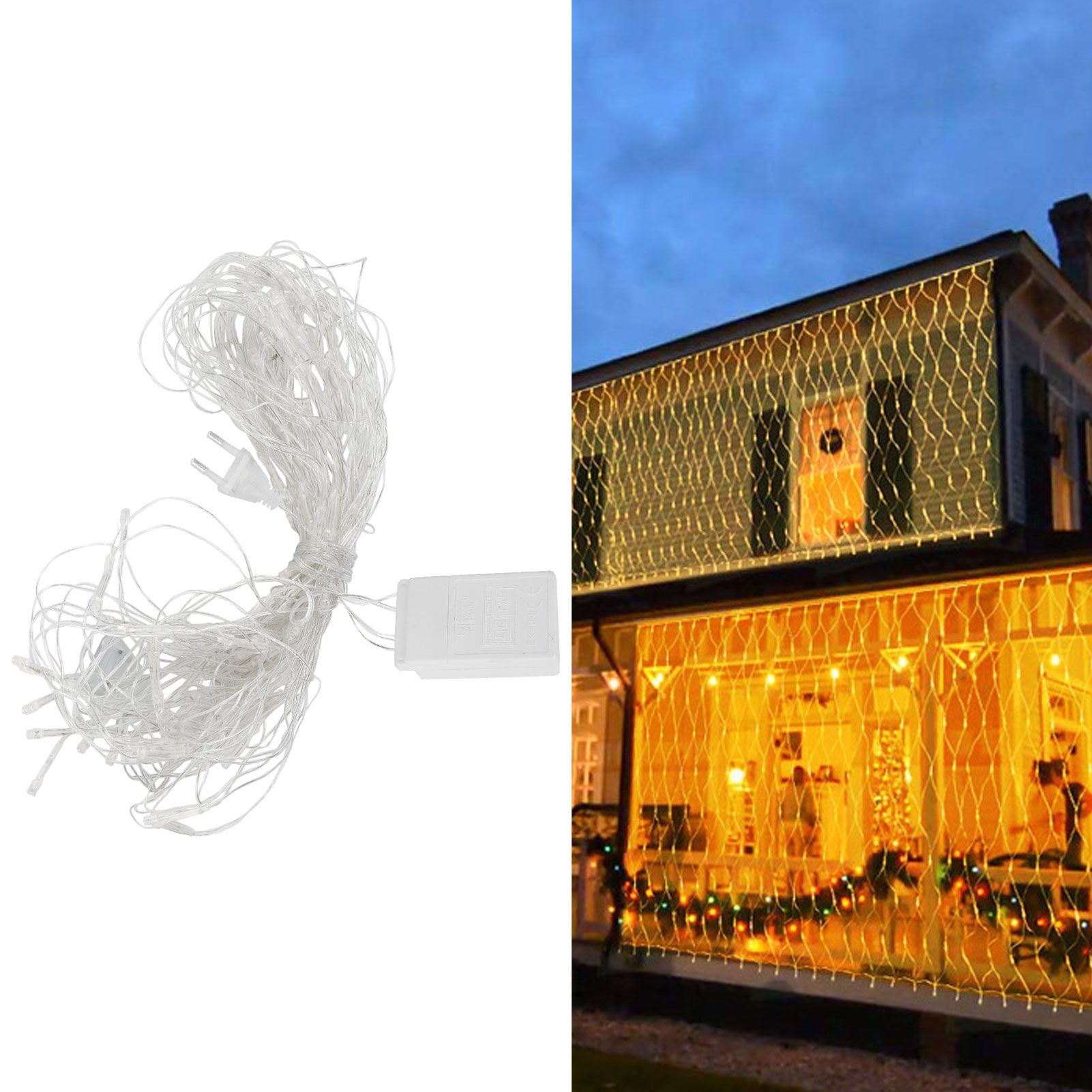 Decorative Light String Net Curtain Lamp 8 Modes for Christmas Wedding Party view 10