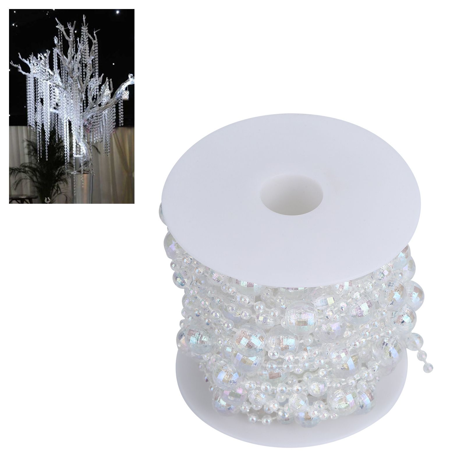 Acrylic Bead Garland String DIY Party Curtain Supplies for Wedding Decoration view 9
