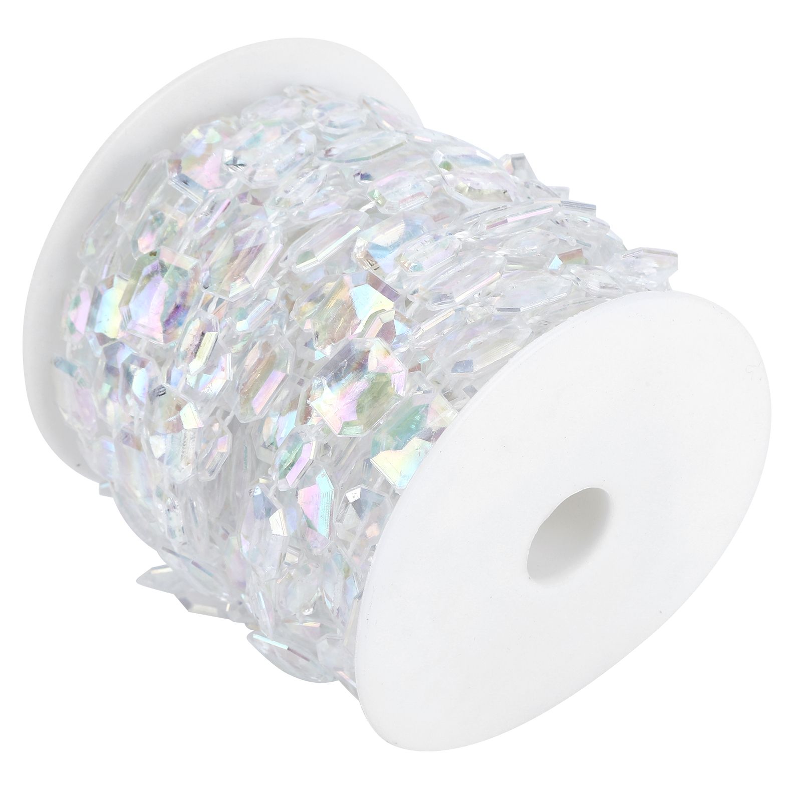 10m Synthetic Bead Garland Rectangle Iridescent Decoration String for Wedding view 4