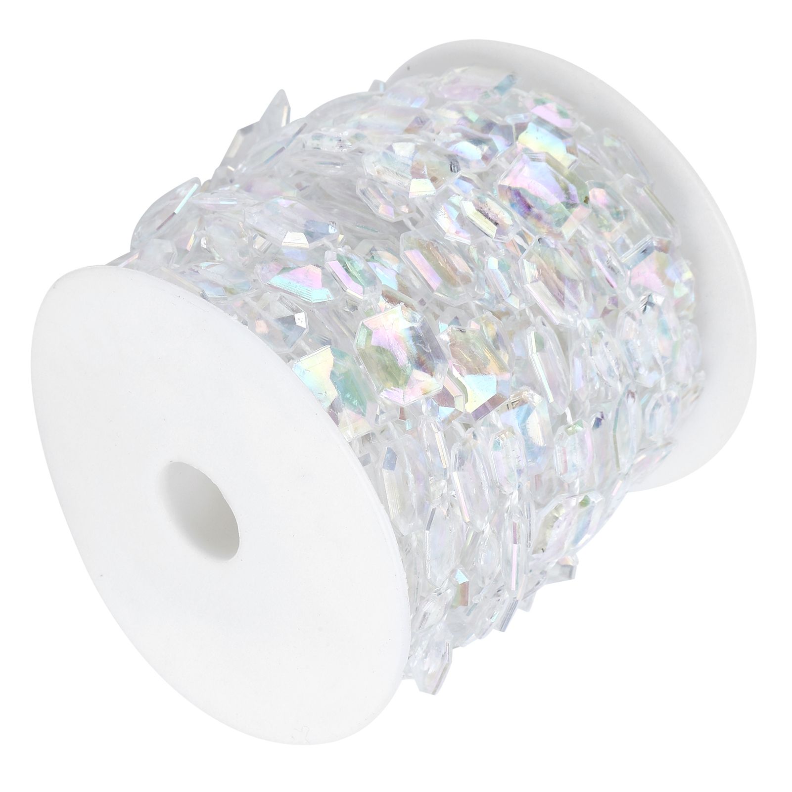 10m Synthetic Bead Garland Rectangle Iridescent Decoration String for Wedding view 5