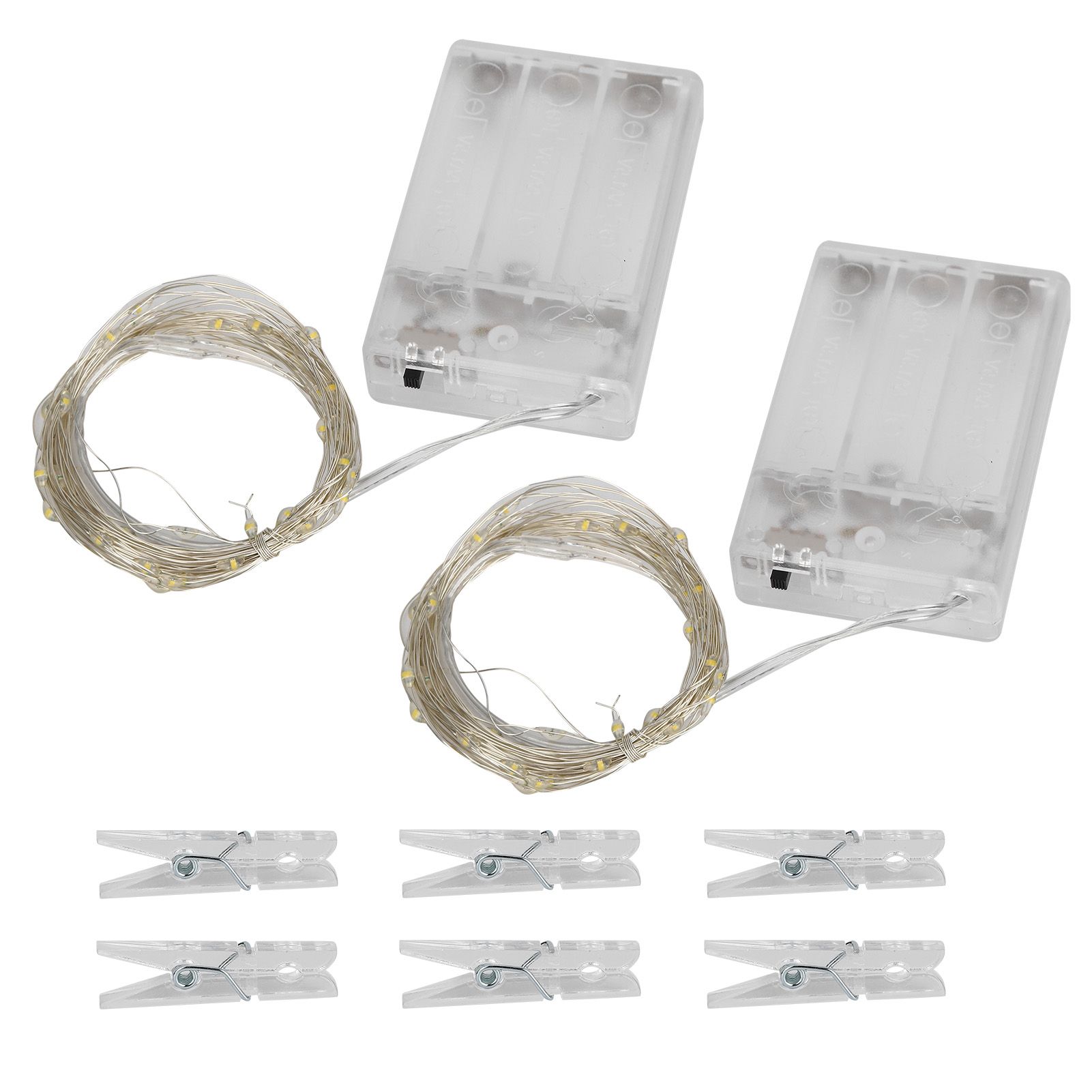 Photo Clip String Lights Christmas Decorative String Lights with 80 Clips for view 3