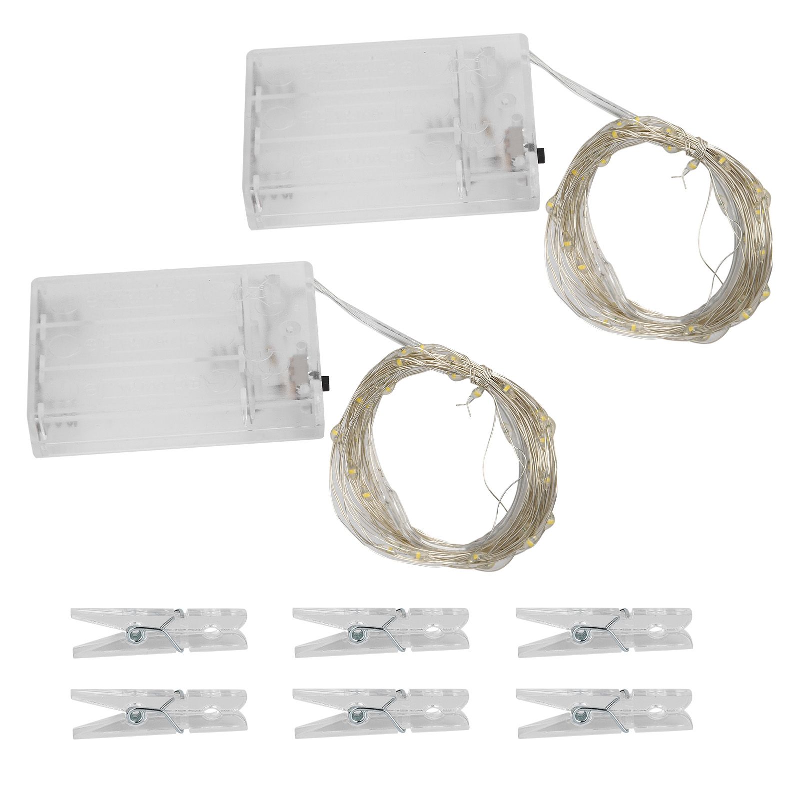 Photo Clip String Lights Christmas Decorative String Lights with 80 Clips for view 4