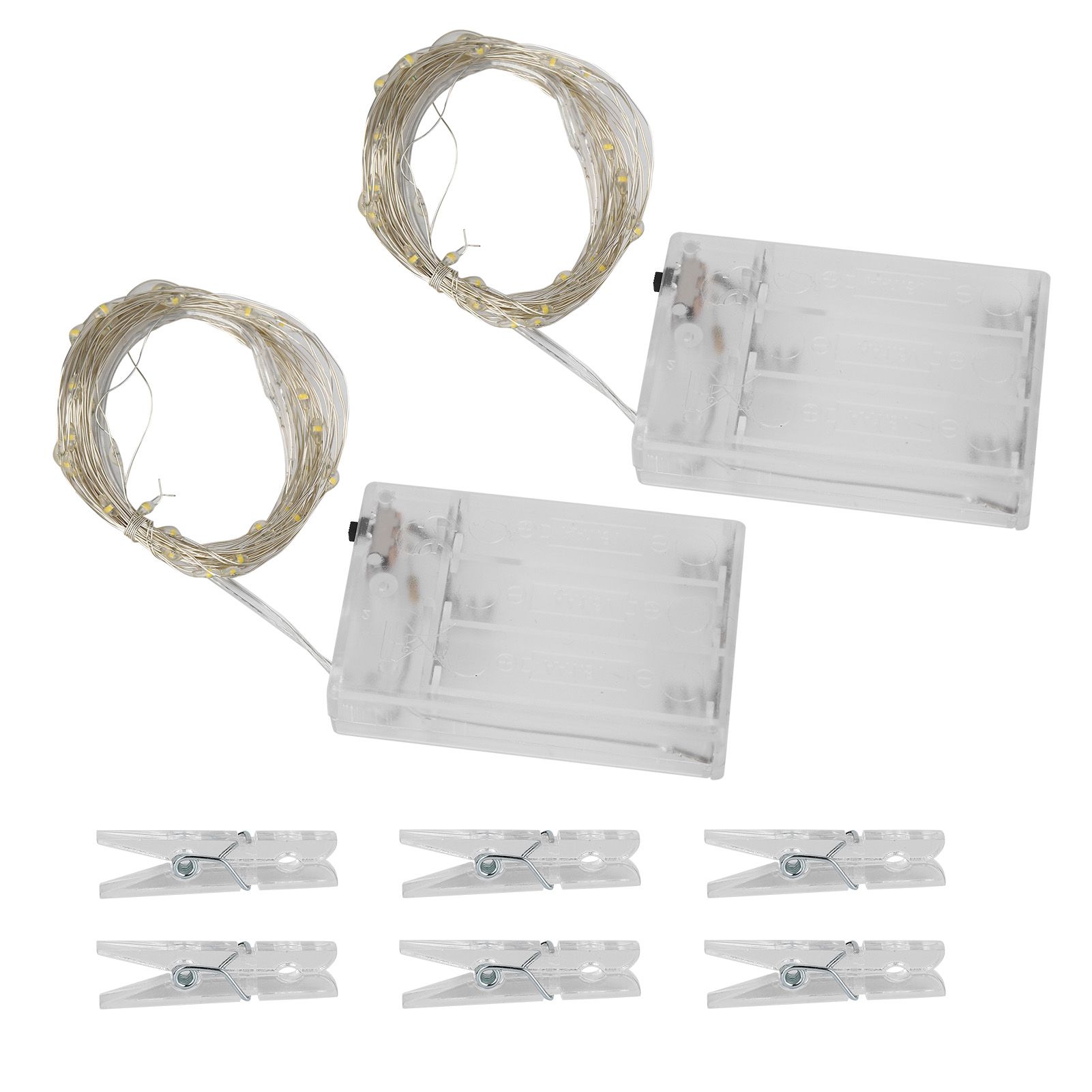Photo Clip String Lights Christmas Decorative String Lights with 80 Clips for view 5