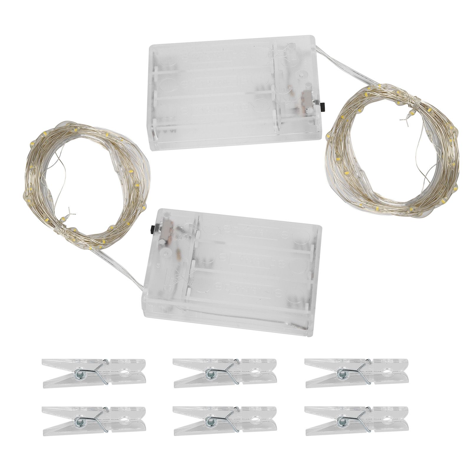 Photo Clip String Lights Christmas Decorative String Lights with 80 Clips for view 6