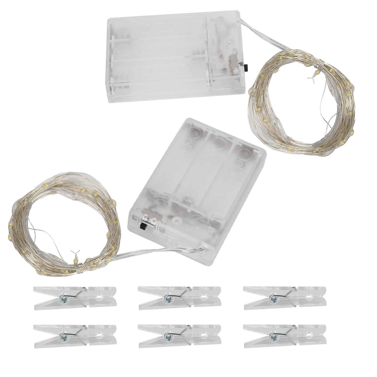 Photo Clip String Lights Christmas Decorative String Lights with 80 Clips for view 7