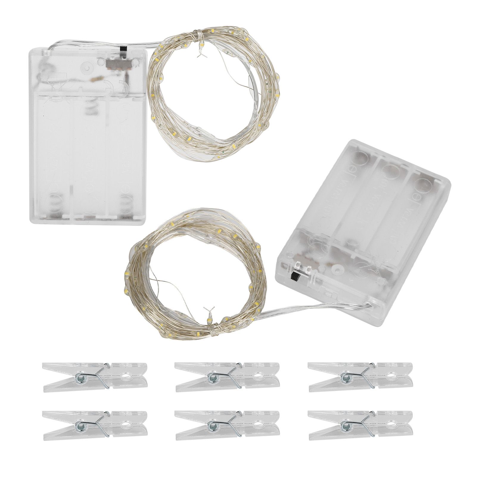 Photo Clip String Lights Christmas Decorative String Lights with 80 Clips for view 8