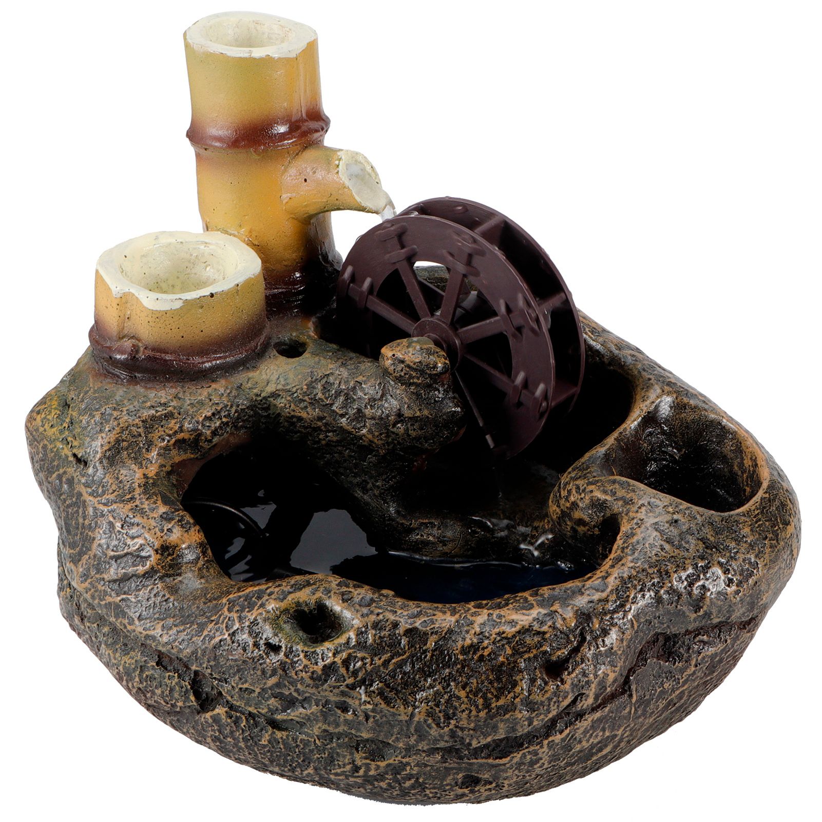 LED Desktop Fountain Flowing Water DIY Micro Potted Landscape Home Office view 4