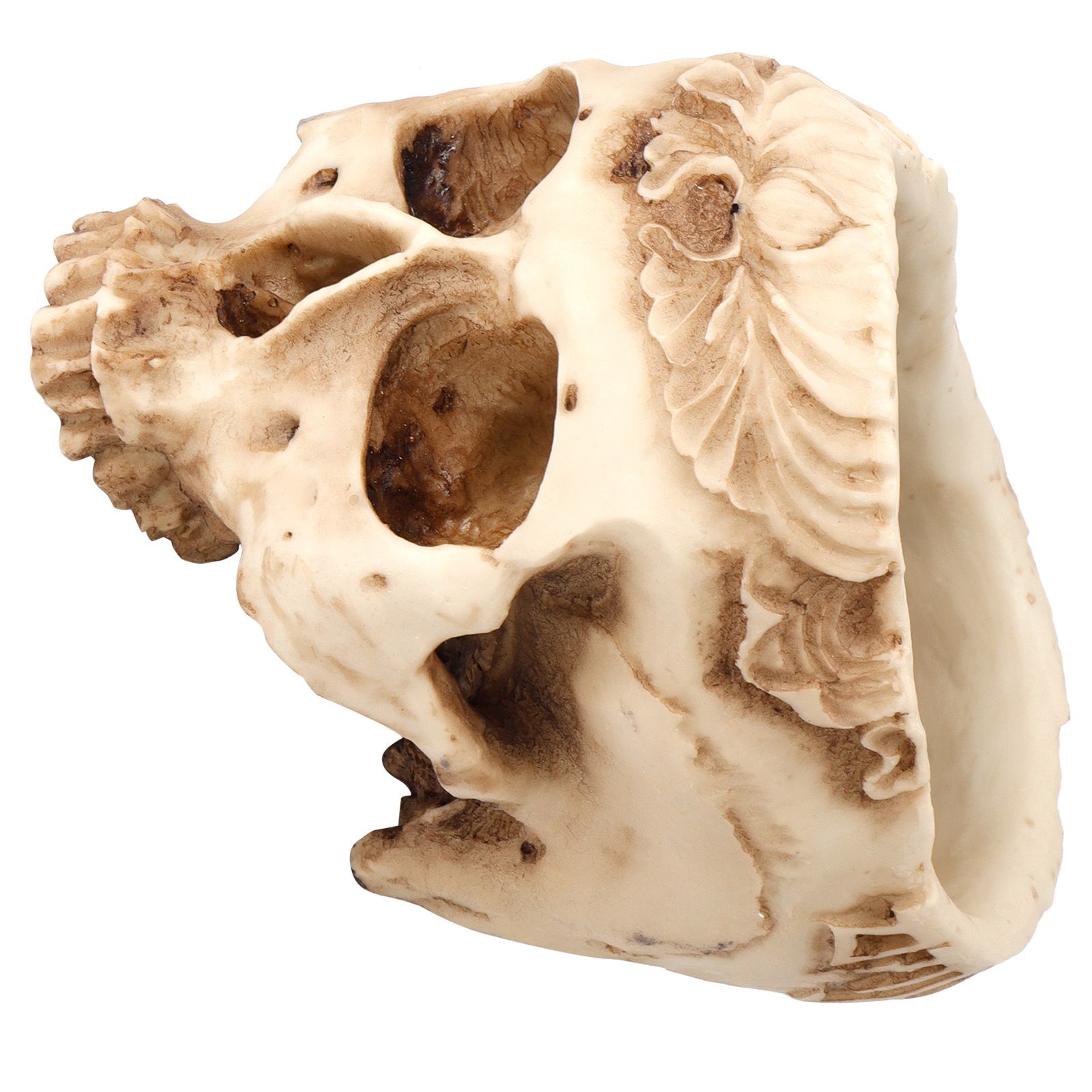 Skull Flower Pot Planters Resin Craftworks Personalized Home Furnishings Bar view 8