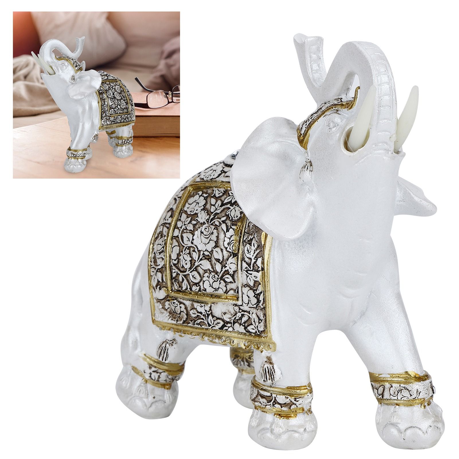 Household Resin Animal Figurine Simulation Cute Animal Statue Home Decoration view 9