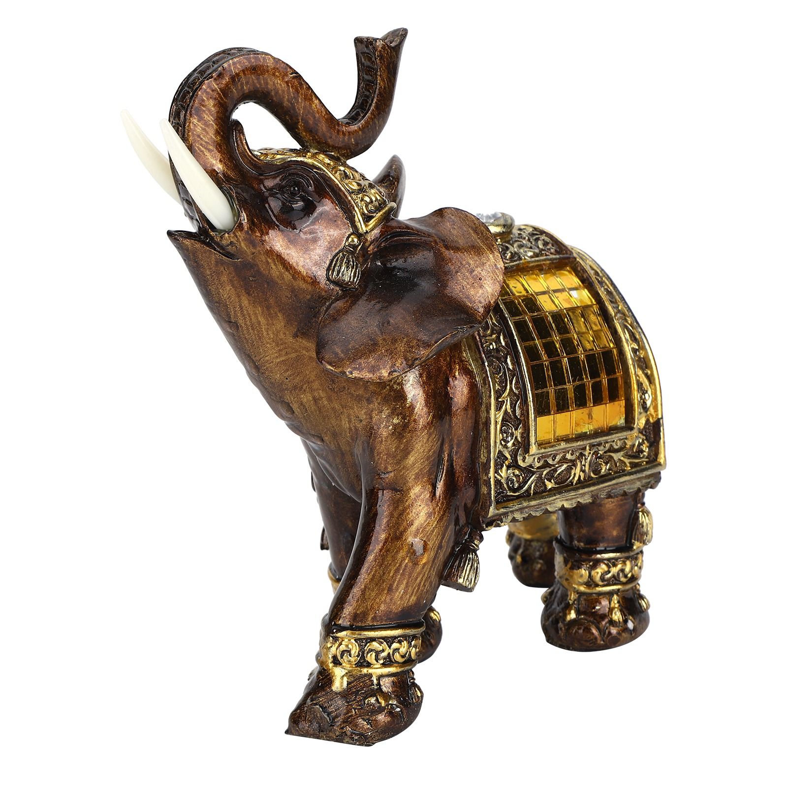 Elephant Statues Artistic Home Figurines Decoration Resin Crafts Lucky Animals — image 1