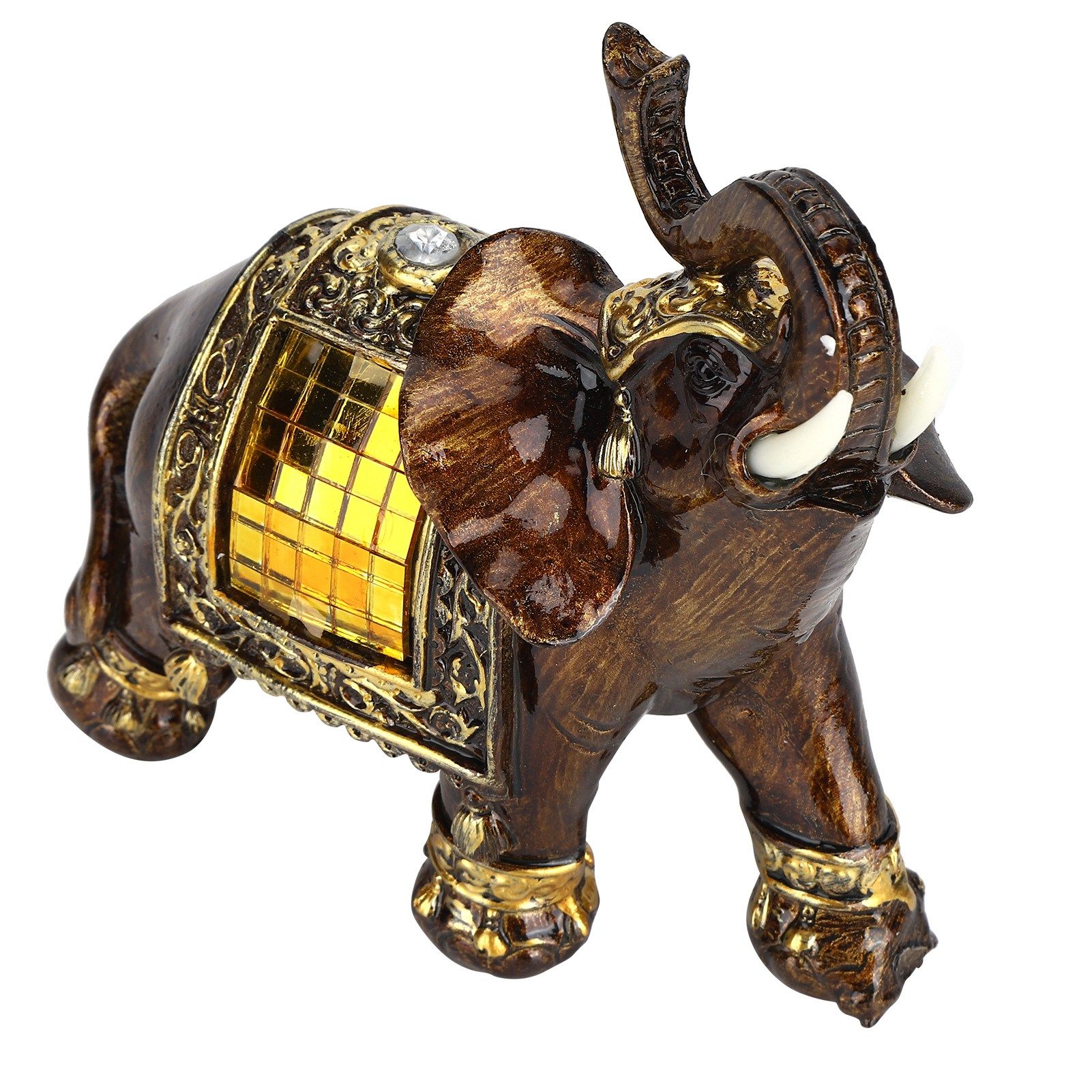 Elephant Statues Artistic Home Figurines Decoration Resin Crafts Lucky Animals view 4