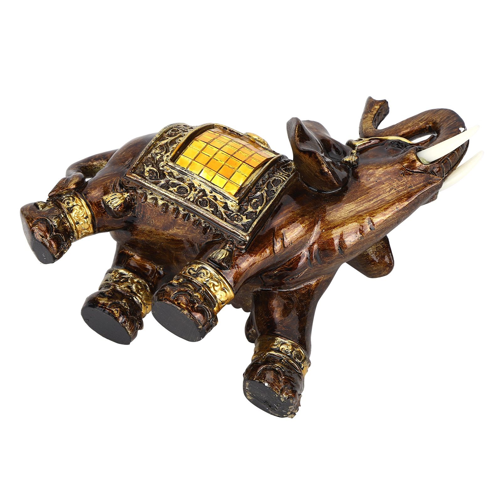 Elephant Statues Artistic Home Figurines Decoration Resin Crafts Lucky Animals view 5