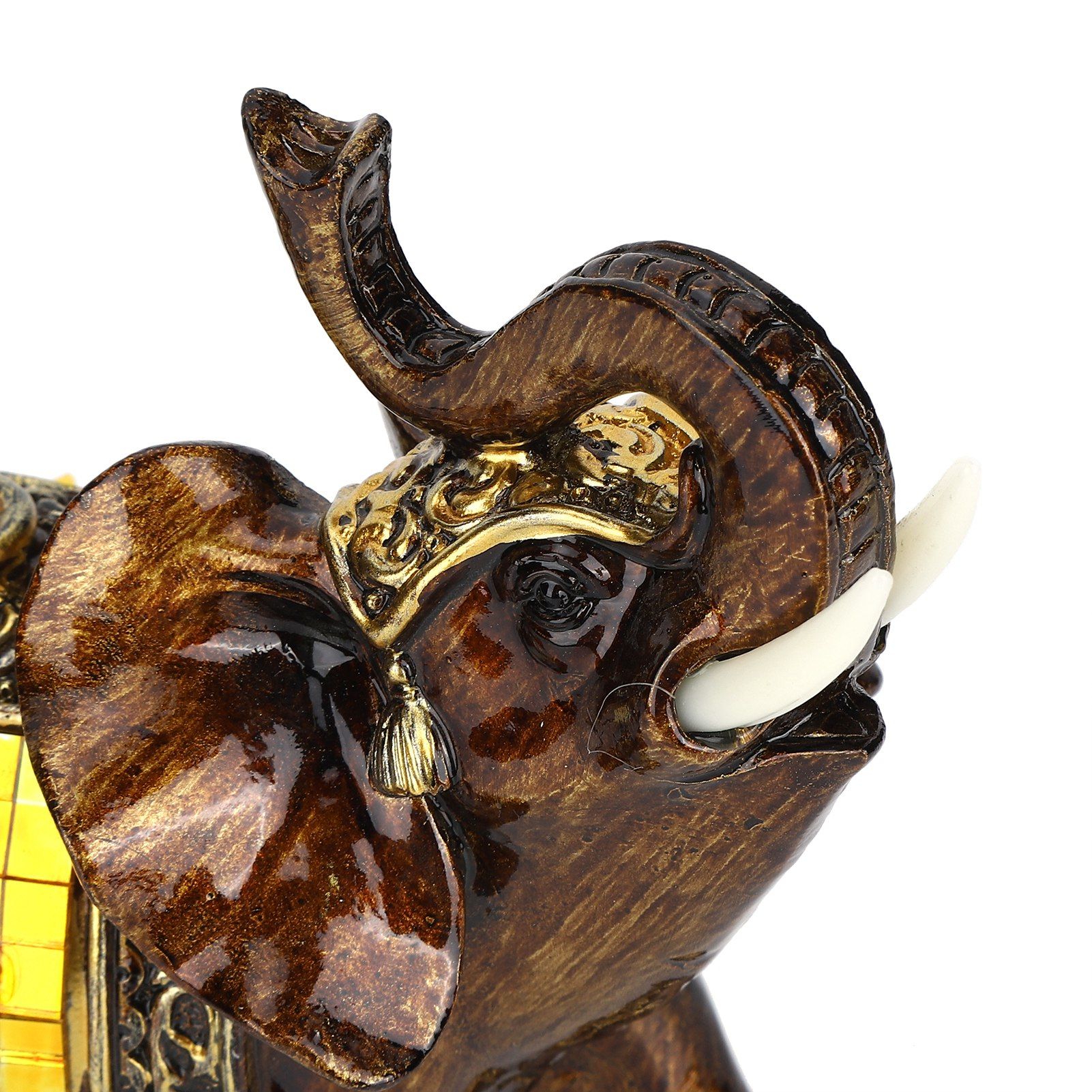 Elephant Statues Artistic Home Figurines Decoration Resin Crafts Lucky Animals view 12