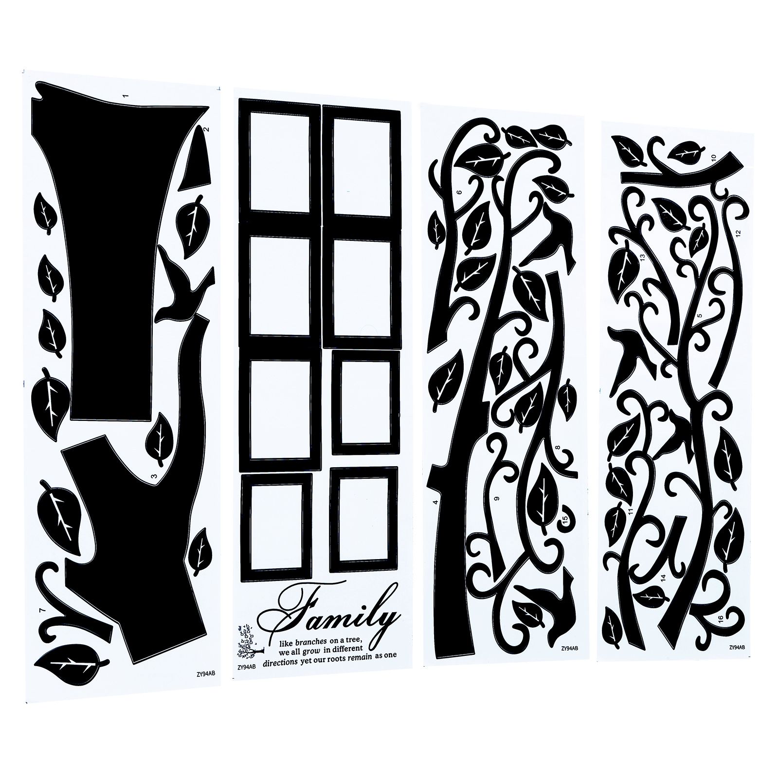 DIY Family Photo Frame Tree Wall Sticker Home Decor Living Room Bedroom Home view 7