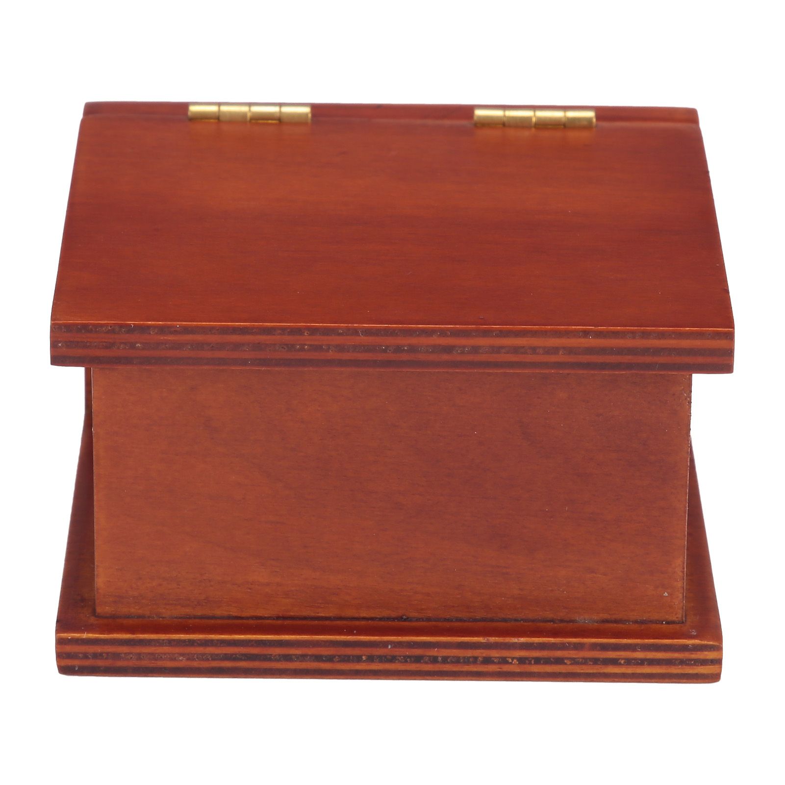 Wood Book Shaped Music Box Mini Clockwork WindUp Music Box Gifts Home Decoration view 2