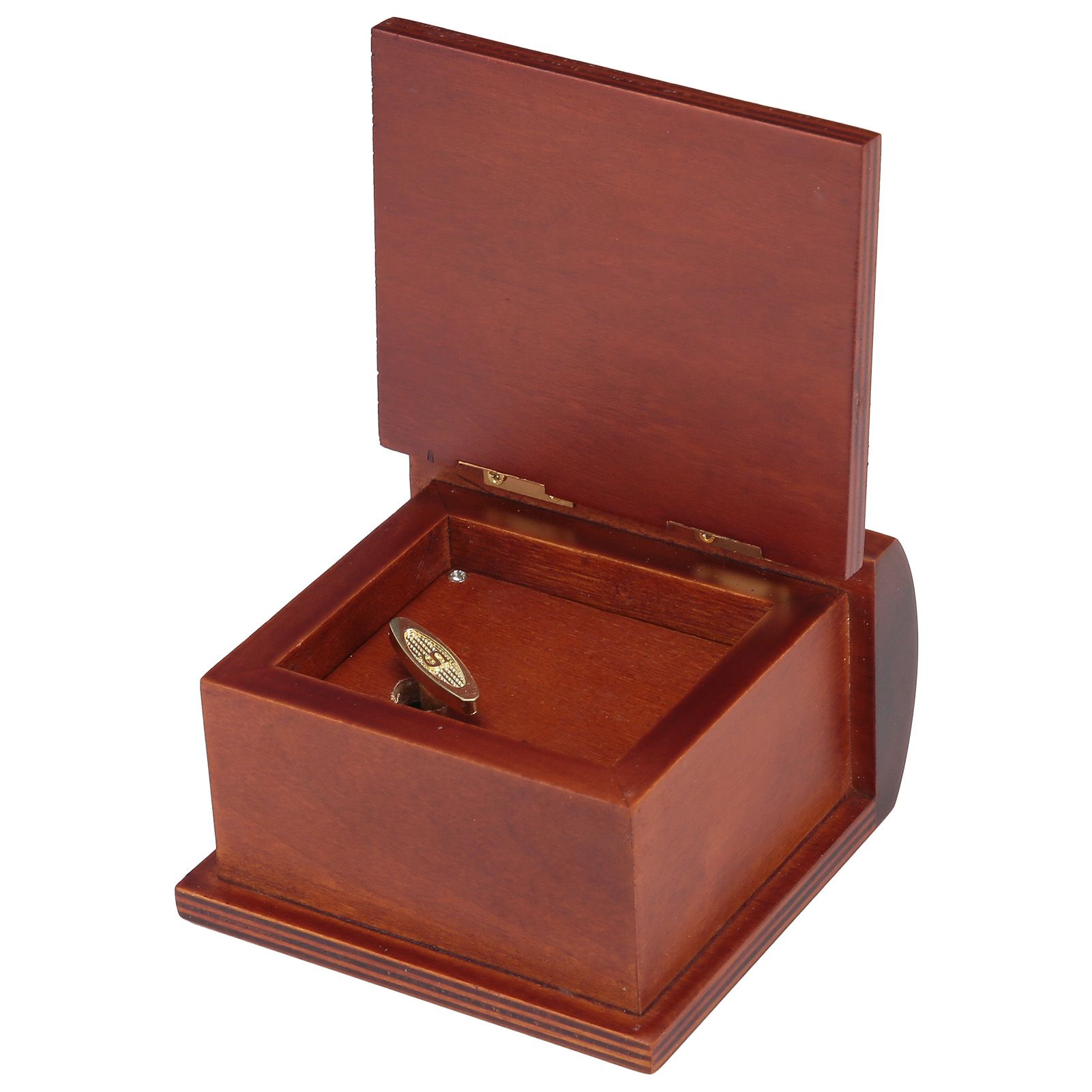 Wood Book Shaped Music Box Mini Clockwork WindUp Music Box Gifts Home Decoration view 5
