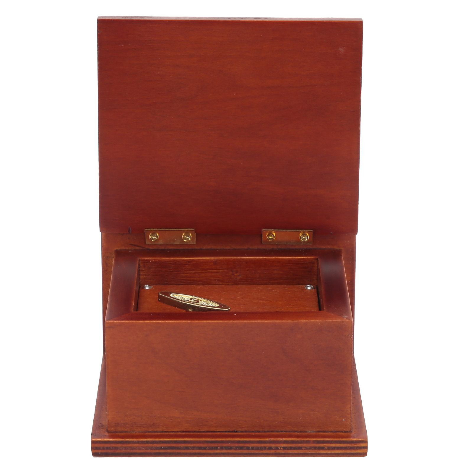 Wood Book Shaped Music Box Mini Clockwork WindUp Music Box Gifts Home Decoration view 7