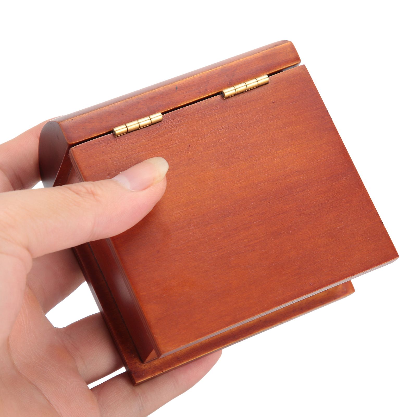 Wood Book Shaped Music Box Mini Clockwork WindUp Music Box Gifts Home Decoration view 8