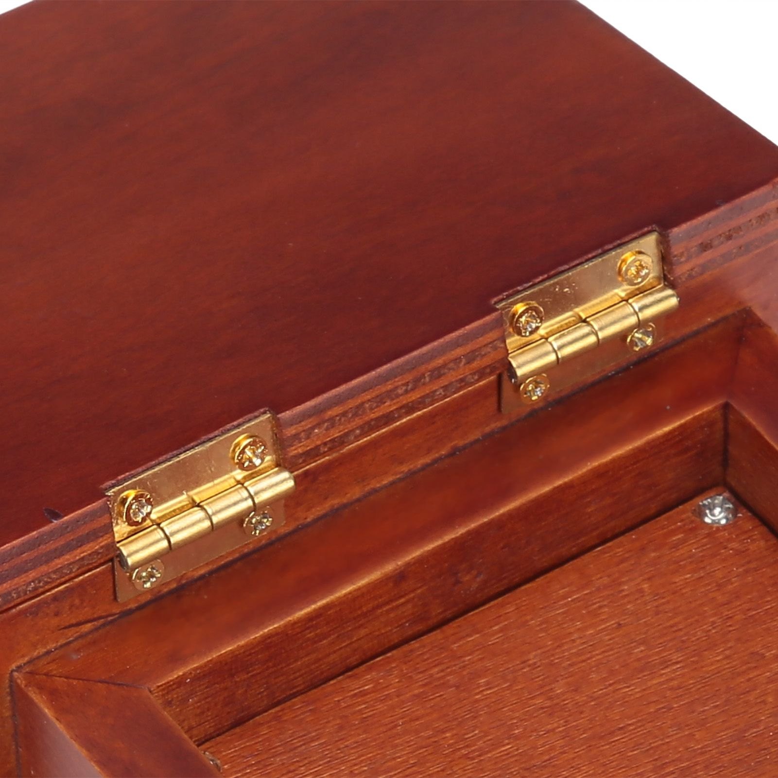 Wood Book Shaped Music Box Mini Clockwork WindUp Music Box Gifts Home Decoration view 11