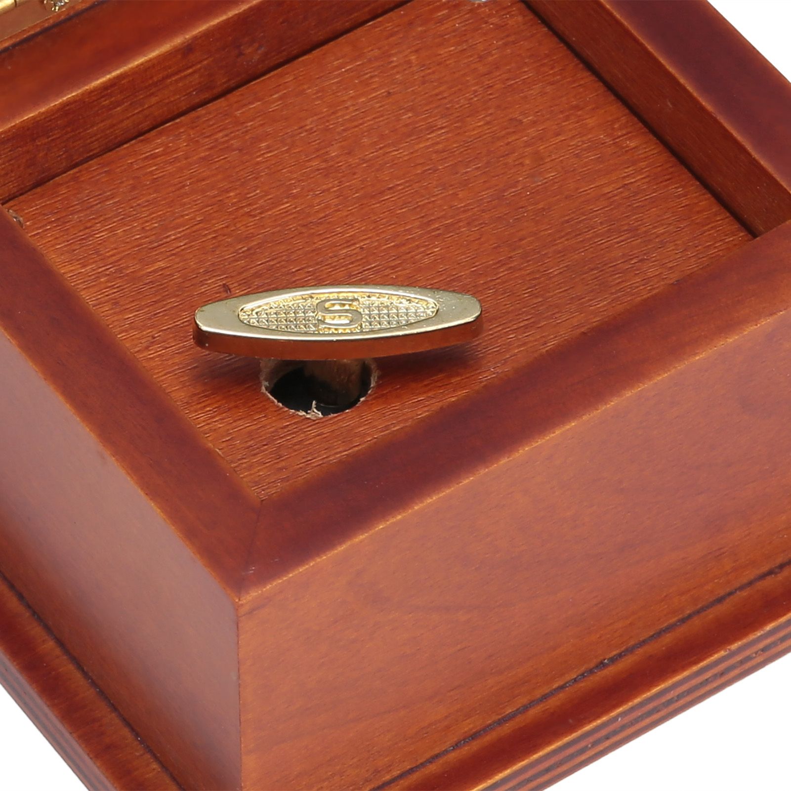 Wood Book Shaped Music Box Mini Clockwork WindUp Music Box Gifts Home Decoration view 12
