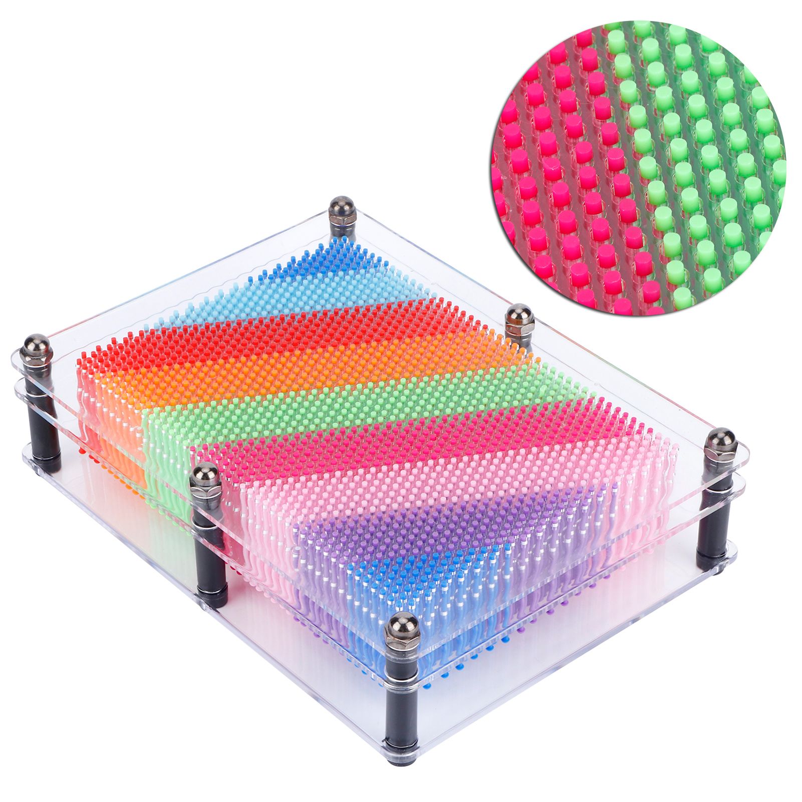 3‑Dimensional Pin Art Board Toy for Sculptures Children Adults Learning Gift view 6
