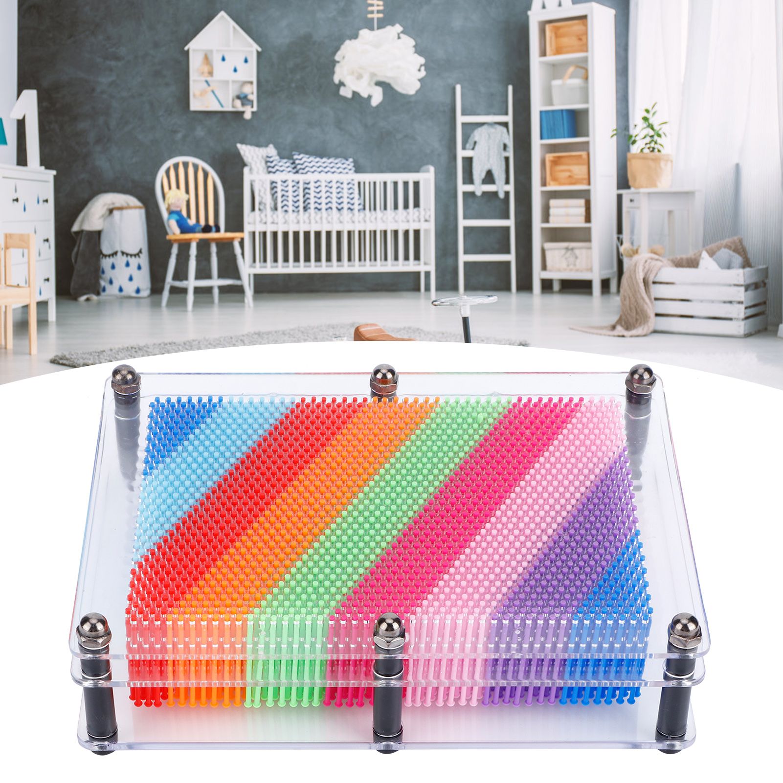 3‑Dimensional Pin Art Board Toy for Sculptures Children Adults Learning Gift view 9