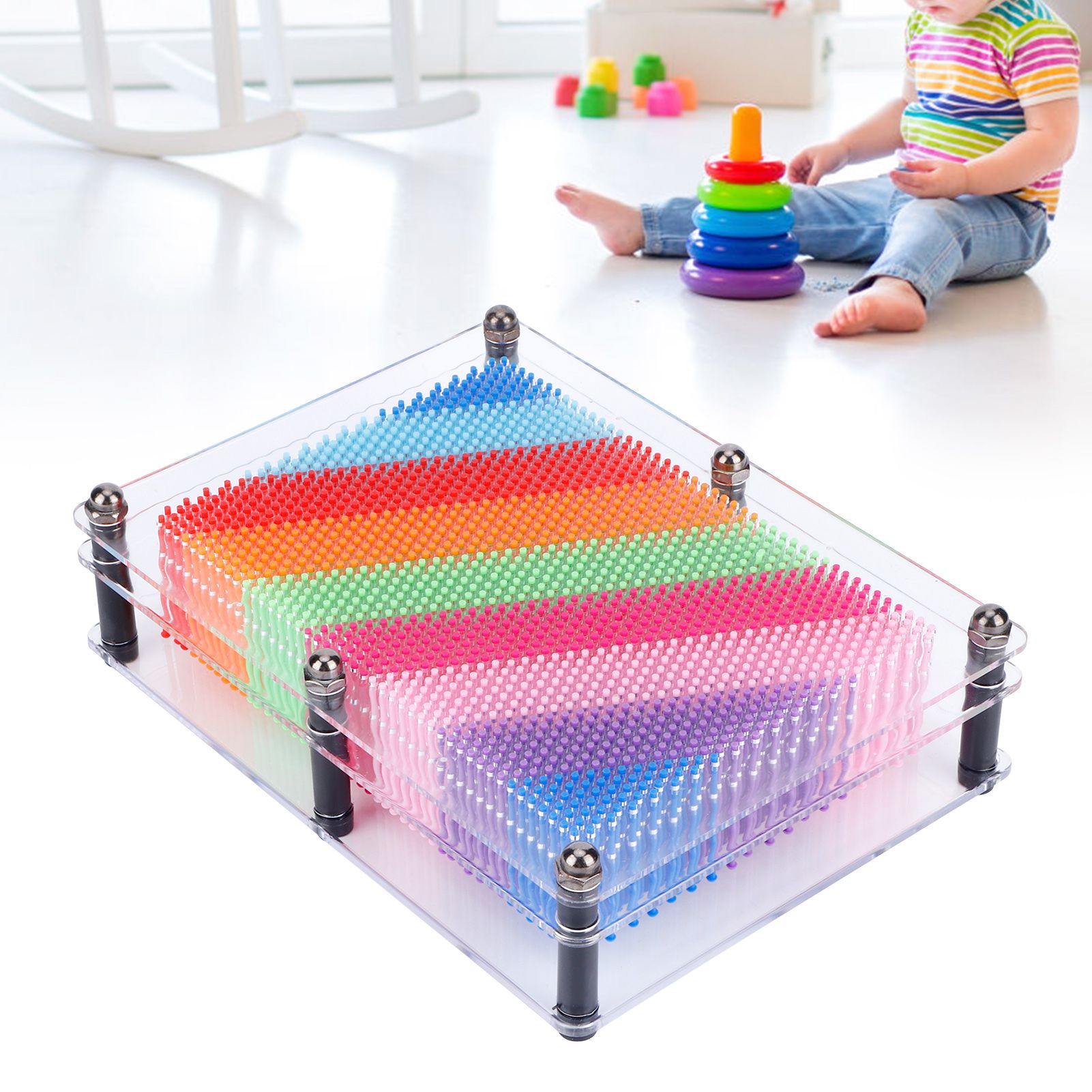 3‑Dimensional Pin Art Board Toy for Sculptures Children Adults Learning Gift view 10