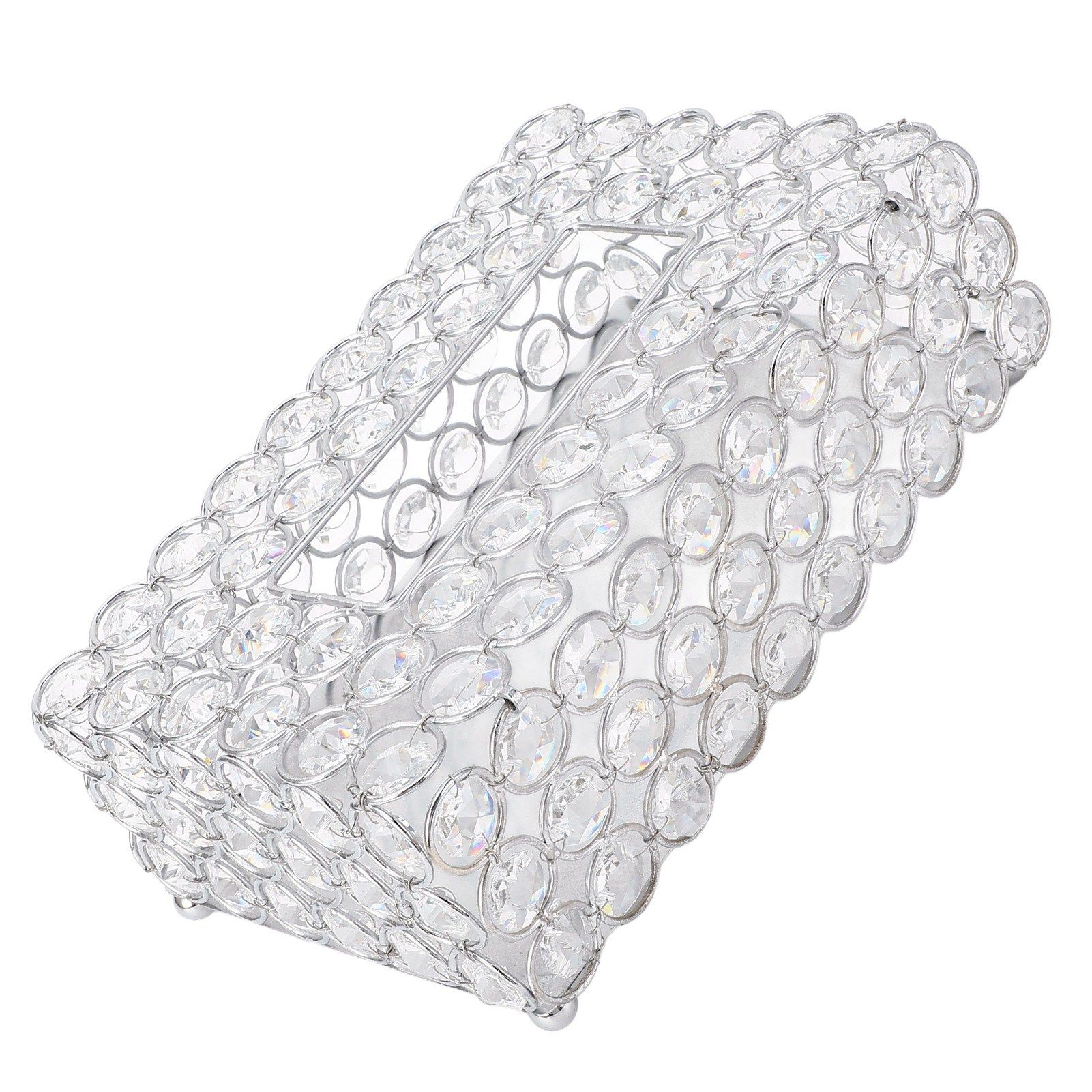 Crystal Tissue Box Paper Rack Office Table Accessories Tissue Case Holder view 4