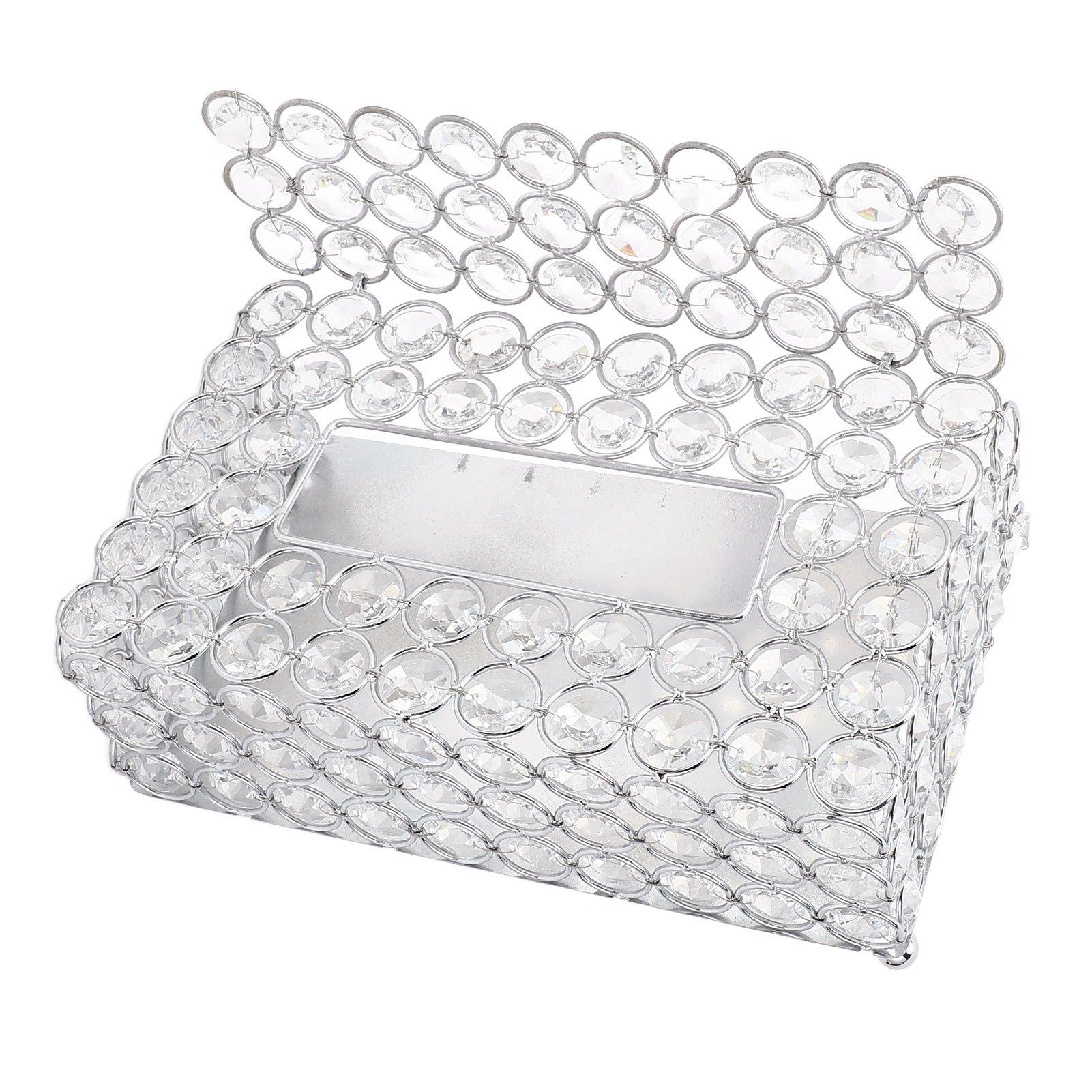 Crystal Tissue Box Paper Rack Office Table Accessories Tissue Case Holder view 5