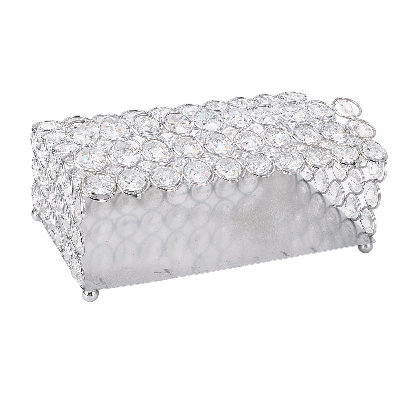 Crystal Tissue Box Paper Rack Office Table Accessories Tissue Case Holder view 6