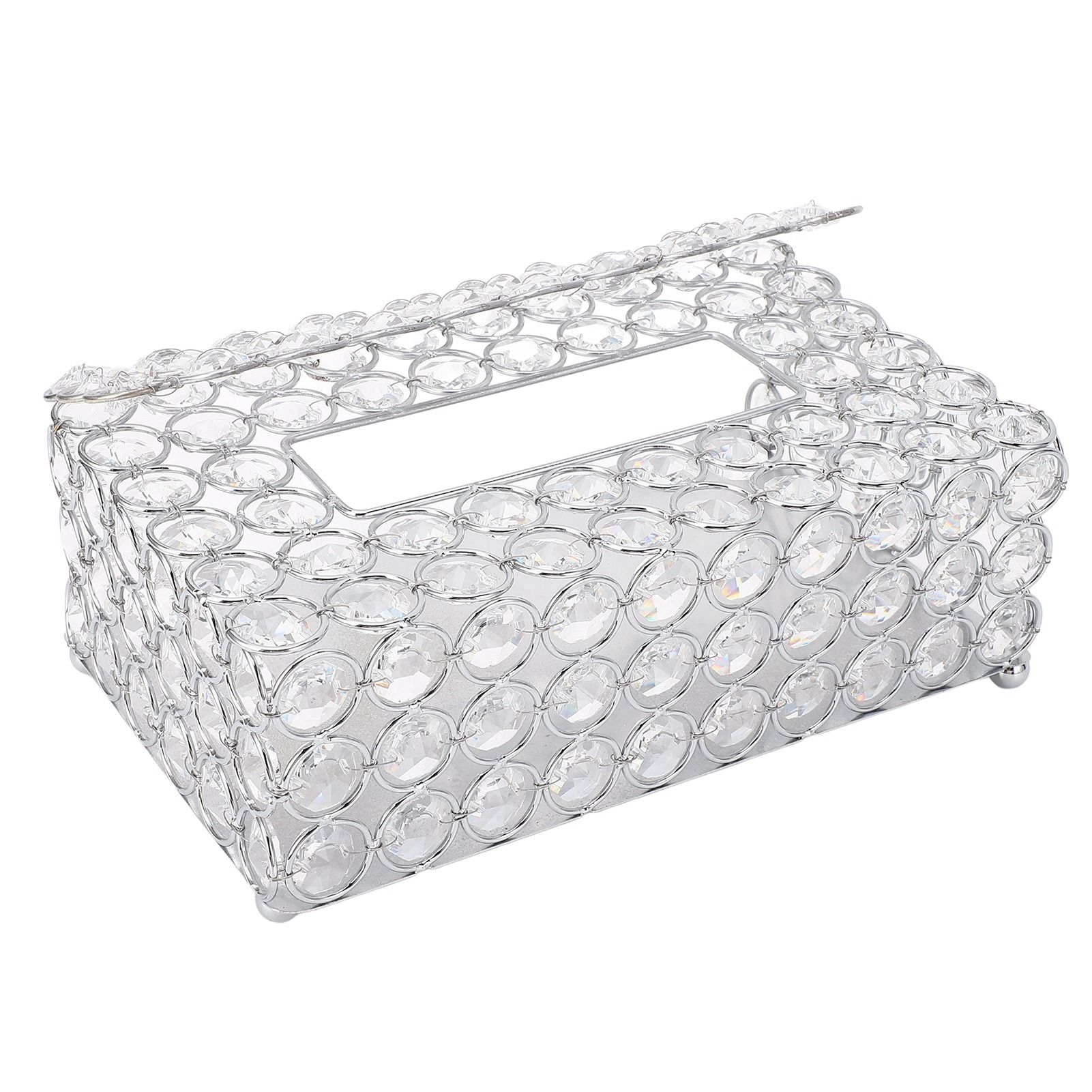 Crystal Tissue Box Paper Rack Office Table Accessories Tissue Case Holder view 7
