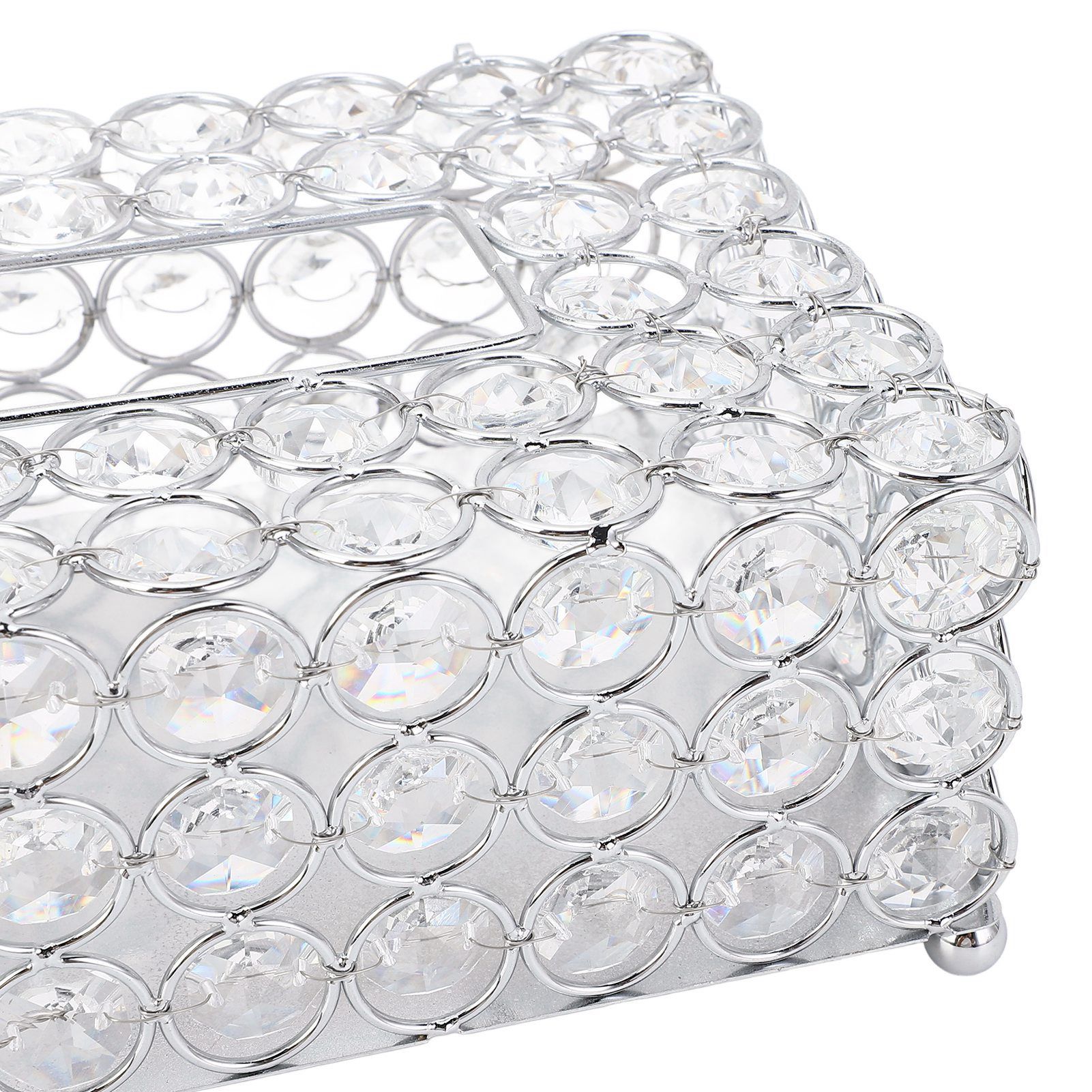 Crystal Tissue Box Paper Rack Office Table Accessories Tissue Case Holder view 11