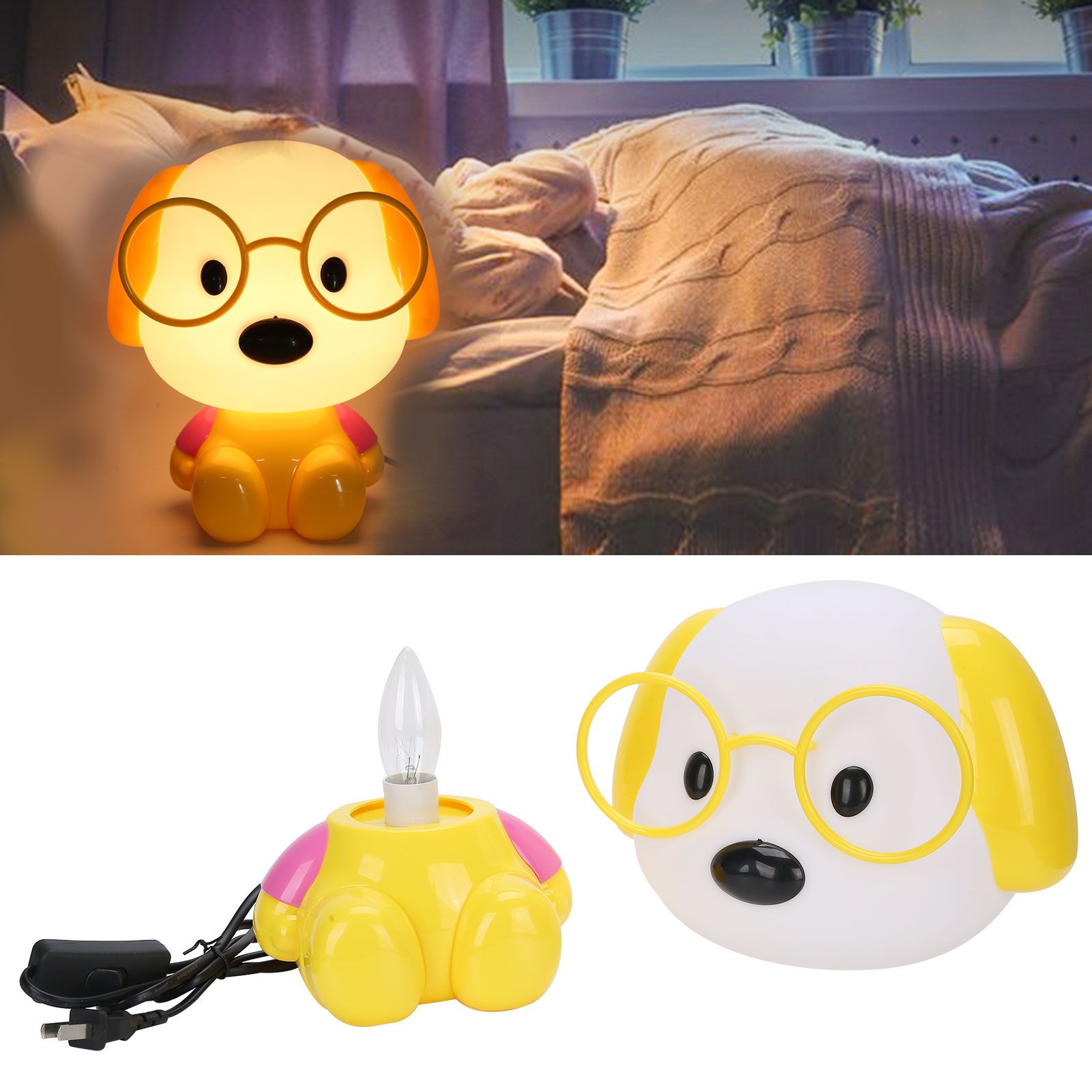 Bedside Lamp Innovative Cartoon Animal Table Night Light for Home Bedroom view 10