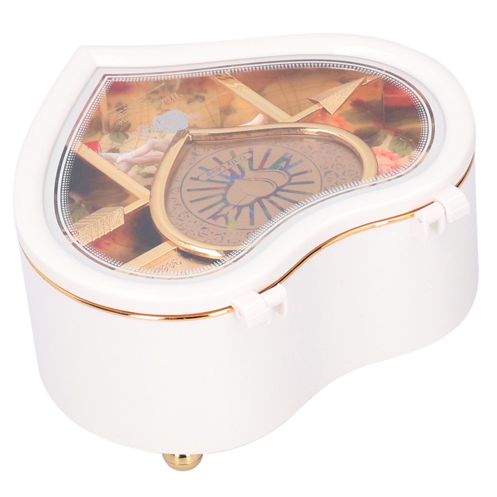 Music Box with Rotating Dancing Ballet Girl Cartoon HeartShaped Ornaments Gift view 5