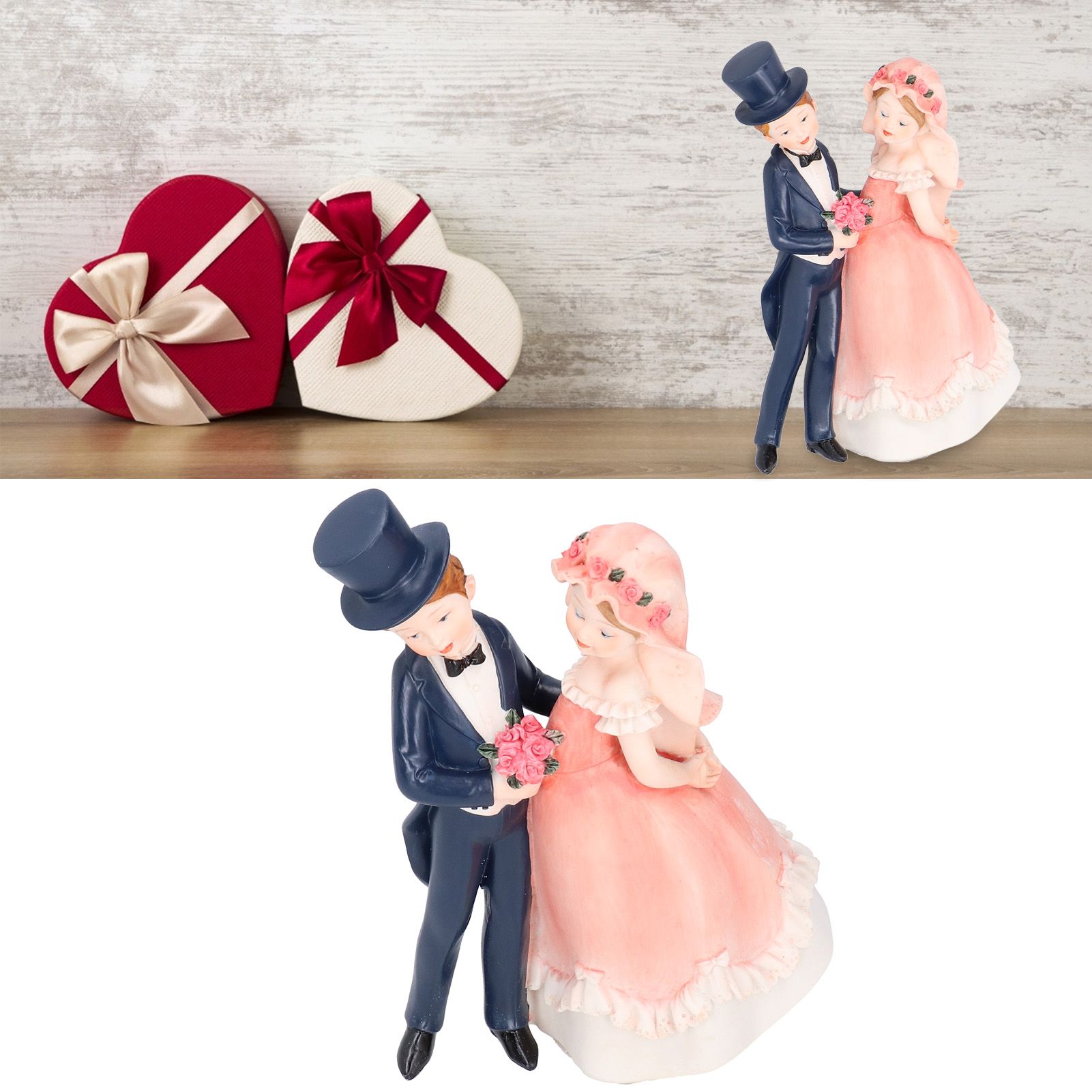 European Style Couple Craft Figurine Resin Craftwork Table Ornaments Home view 9