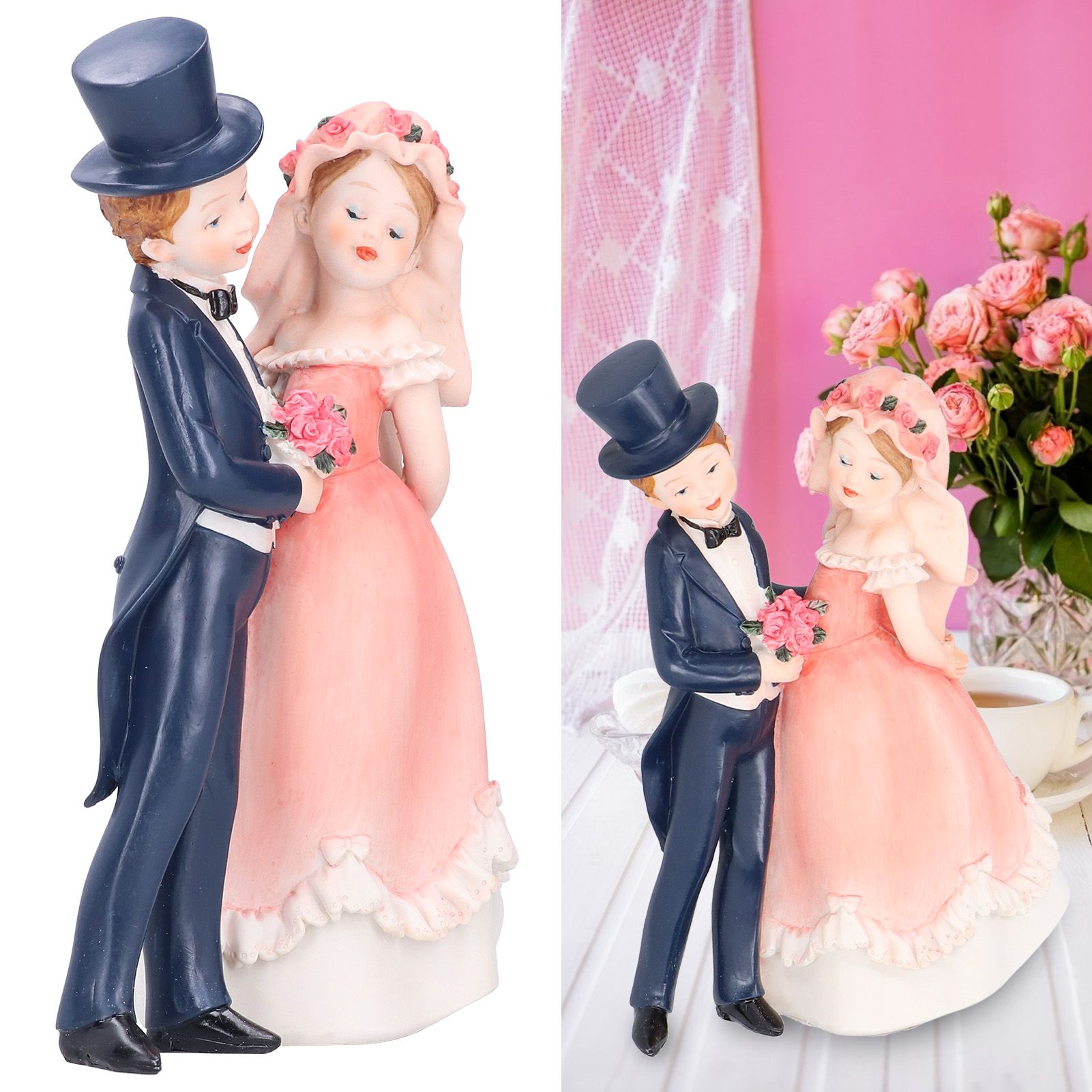 European Style Couple Craft Figurine Resin Craftwork Table Ornaments Home view 10