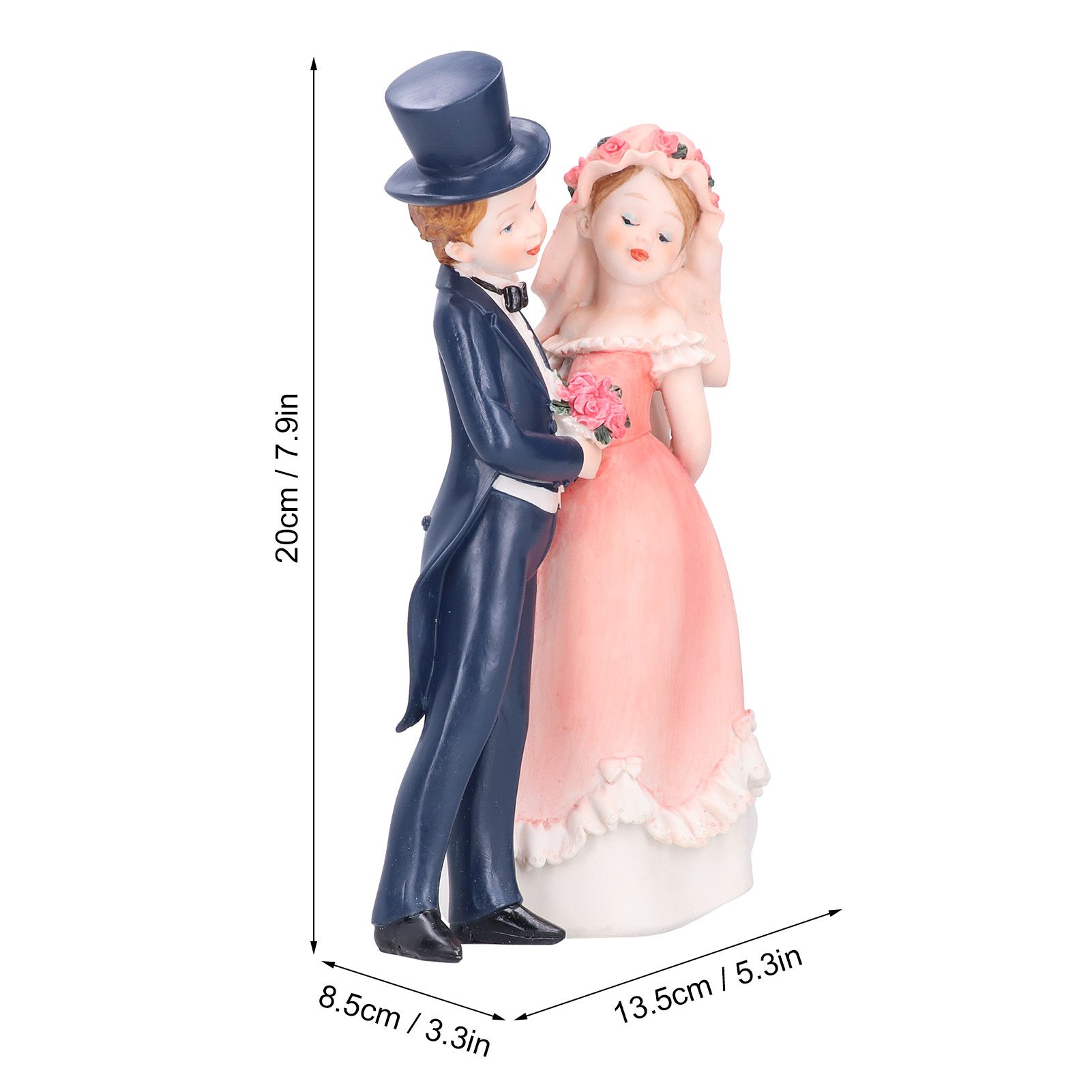 European Style Couple Craft Figurine Resin Craftwork Table Ornaments Home view 12