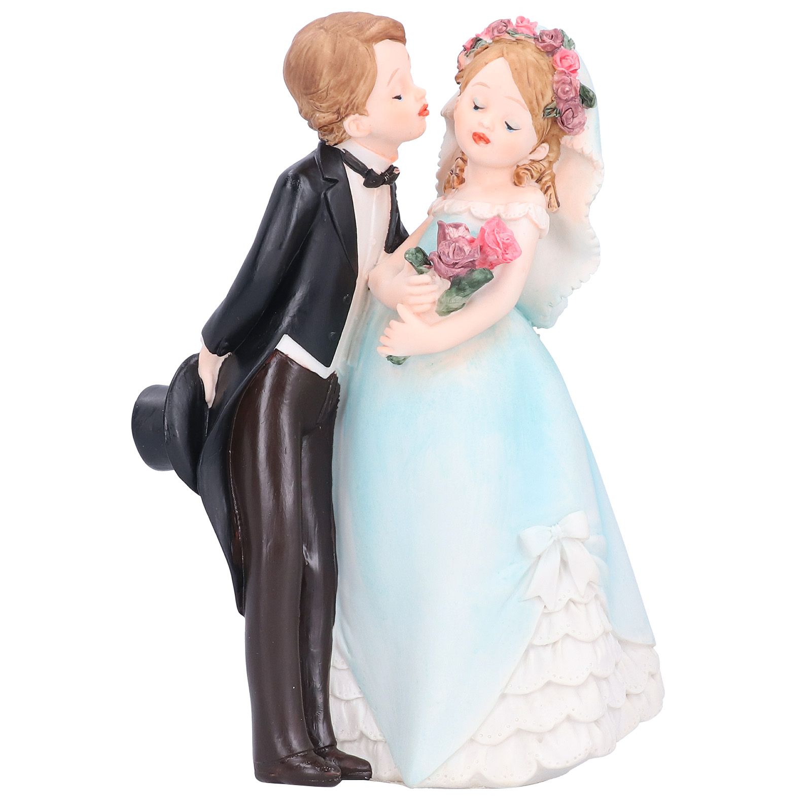 European Style Couple Craft Figurine Resin Craftwork Table Ornaments Home view 2