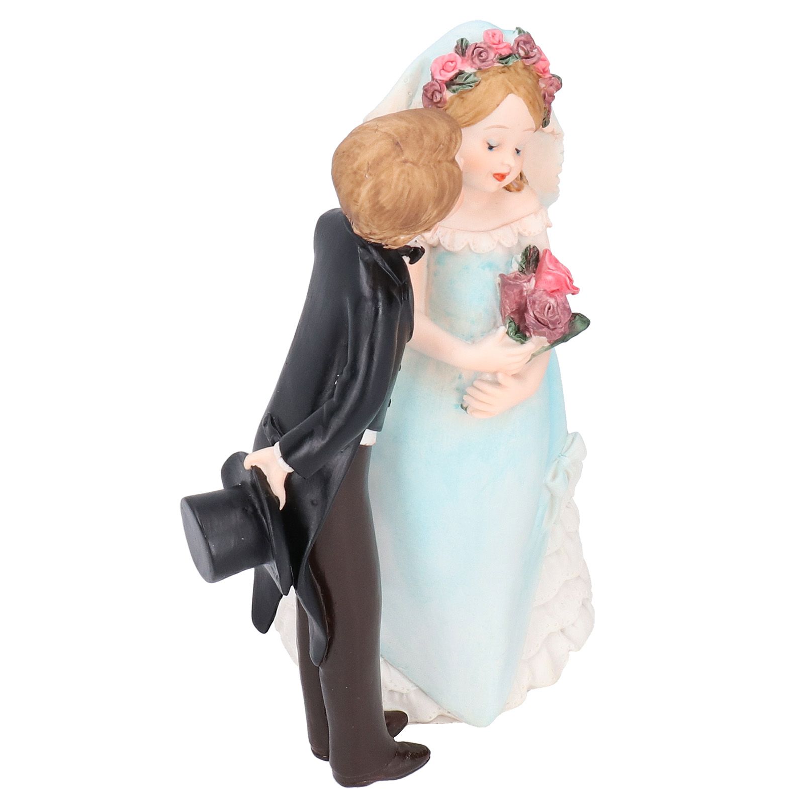 European Style Couple Craft Figurine Resin Craftwork Table Ornaments Home view 3
