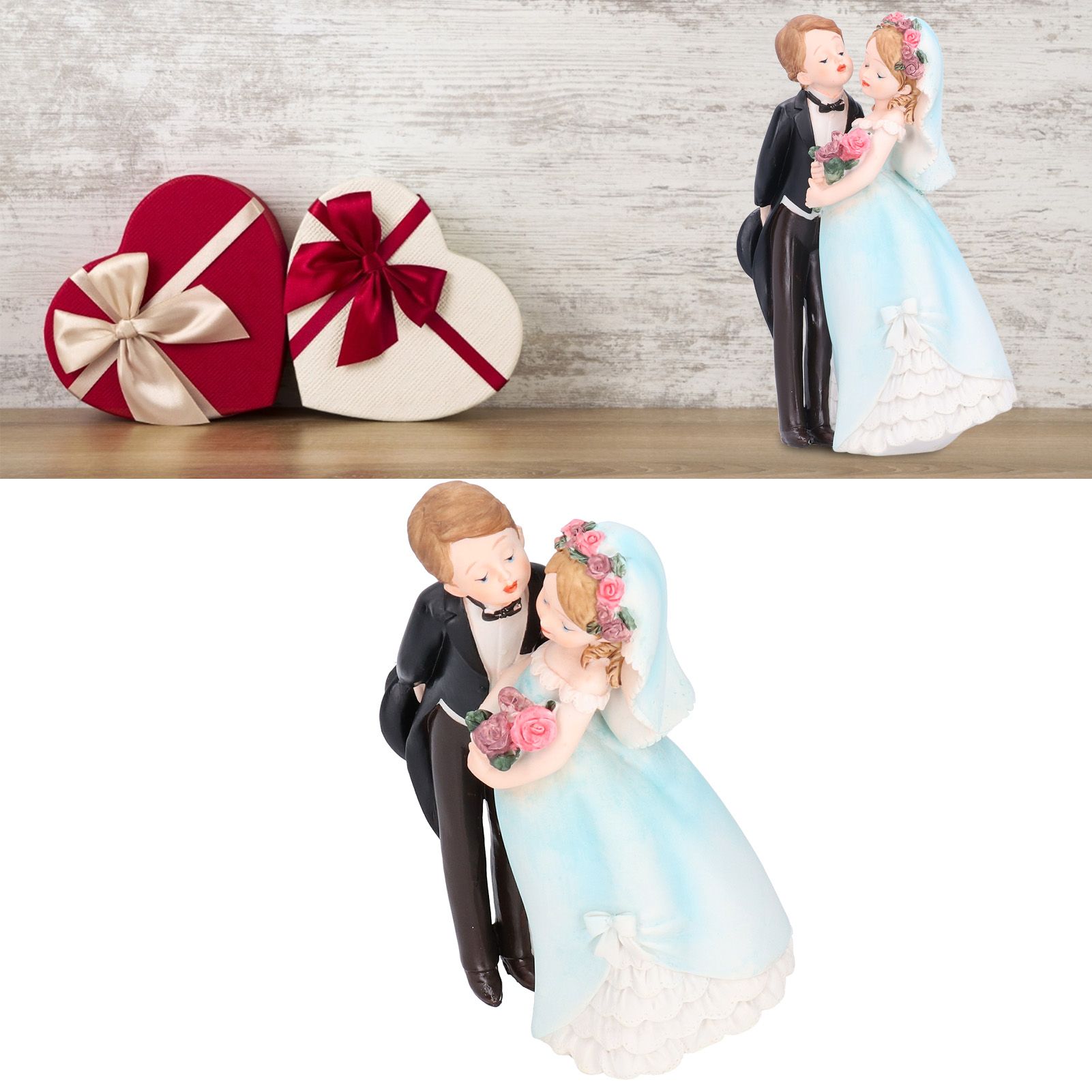 European Style Couple Craft Figurine Resin Craftwork Table Ornaments Home view 9