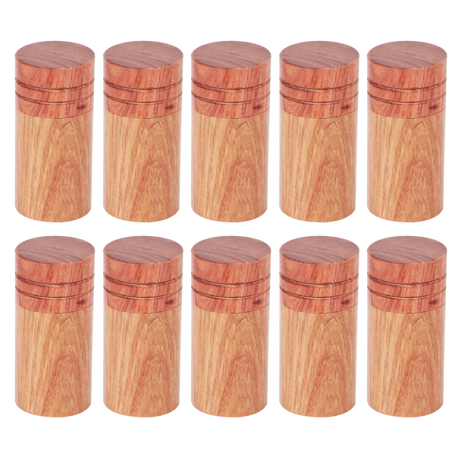 10Pcs Wooden Essential Oil Cylinder Box Storage Bottle Container Travelling view 2