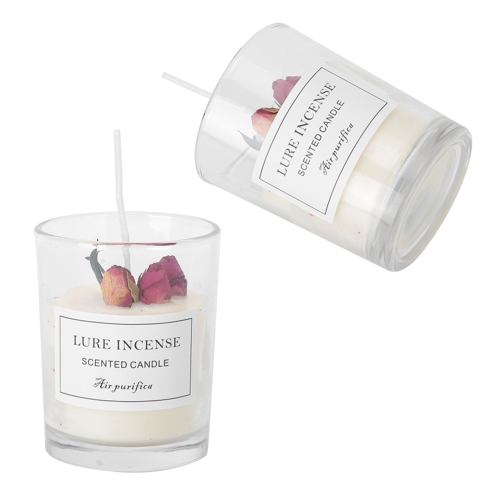 Scented Candle Glass Candle Jar Birthday Gift Home Decor Wedding Table Decoration view 8