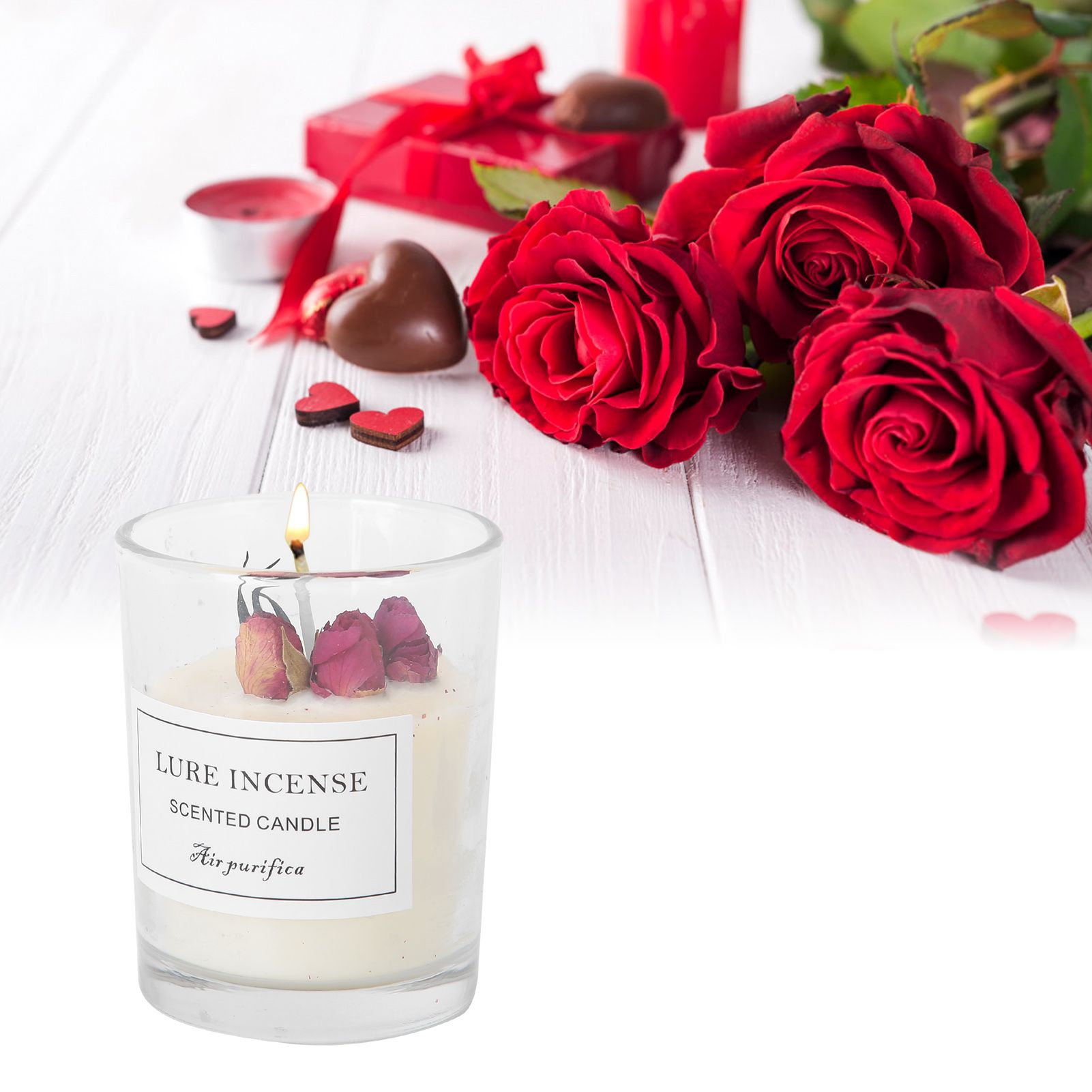 Scented Candle Glass Candle Jar Birthday Gift Home Decor Wedding Table Decoration view 9
