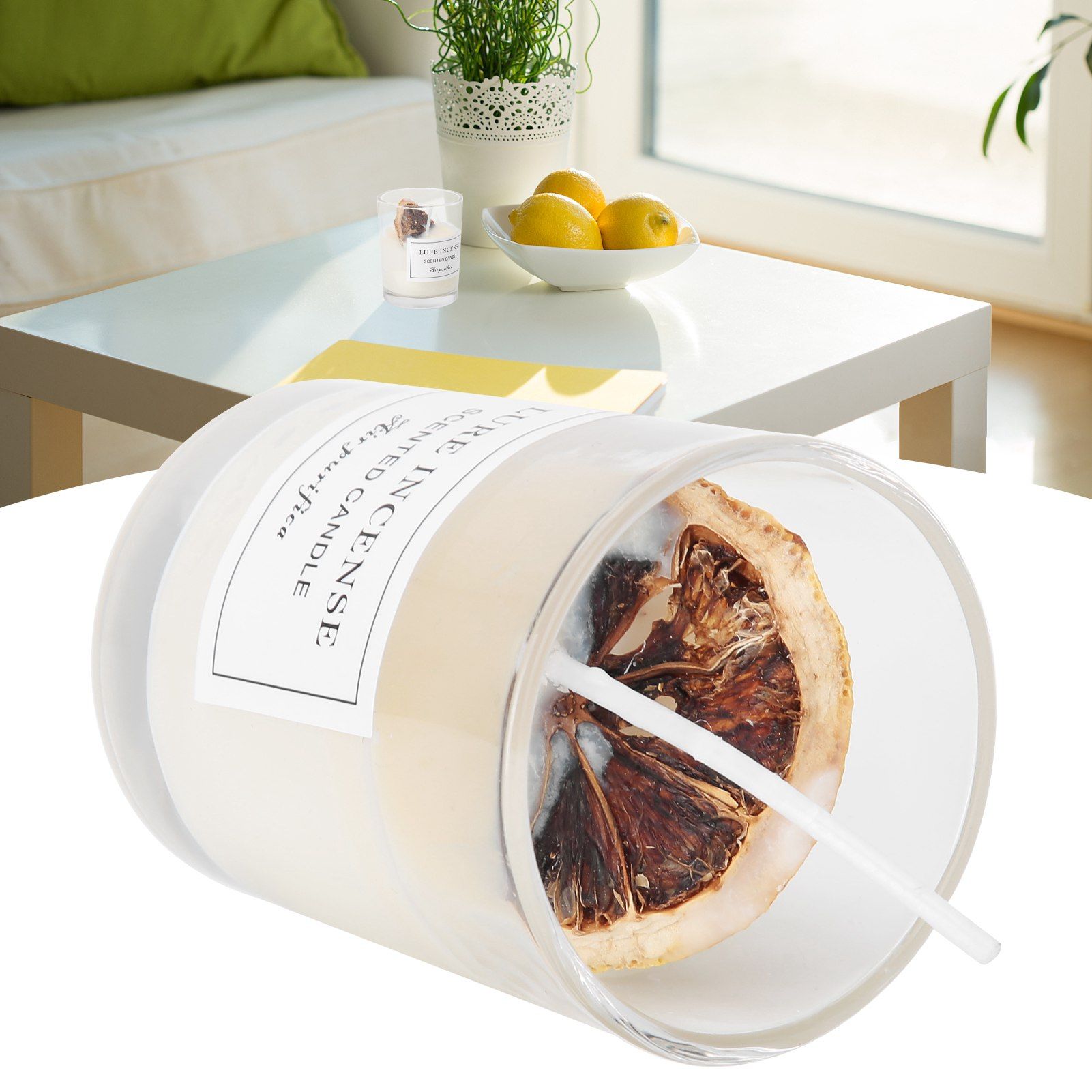 Portable Glass Candle Jar with Decor Aromatherapy Scented Canned Candle Home view 10