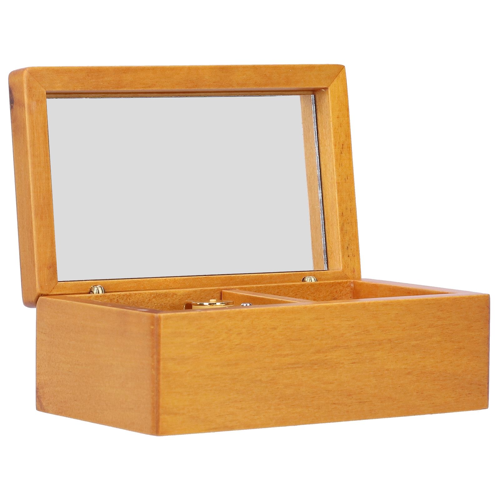 Wooden Decoration Musical Jewelry Storage Case with Mirror Desktop Music Box view 8