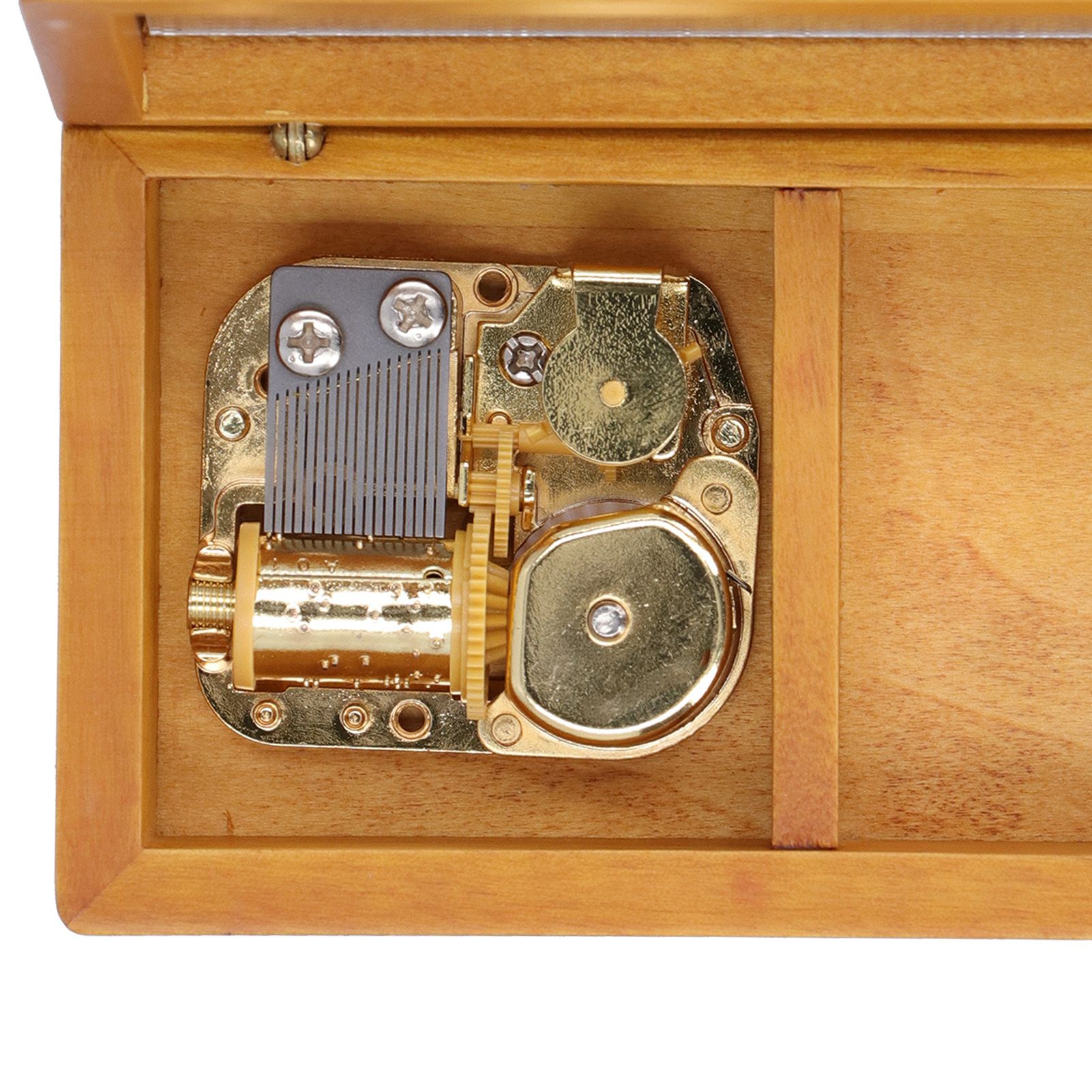 Wooden Decoration Musical Jewelry Storage Case with Mirror Desktop Music Box view 11